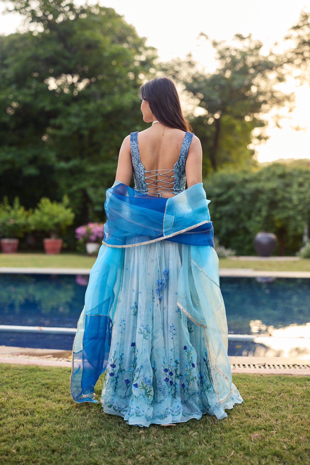 Vasant Silk Organza Lehenga Set