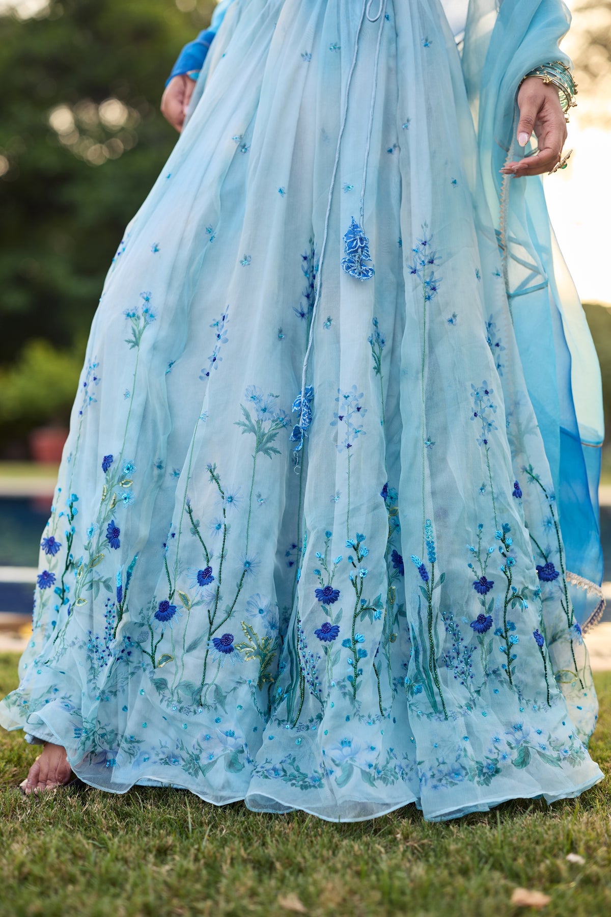 Vasant Silk Organza Lehenga Set