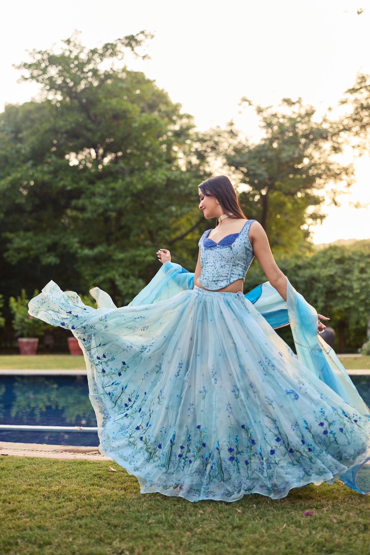 Vasant Silk Organza Lehenga Set