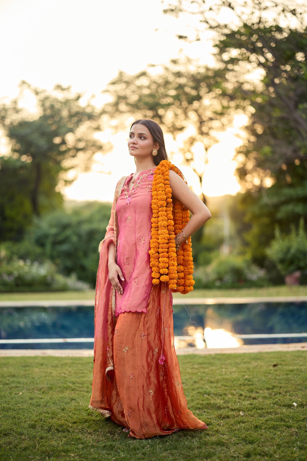 Keya Silk Tissue Kurta Set