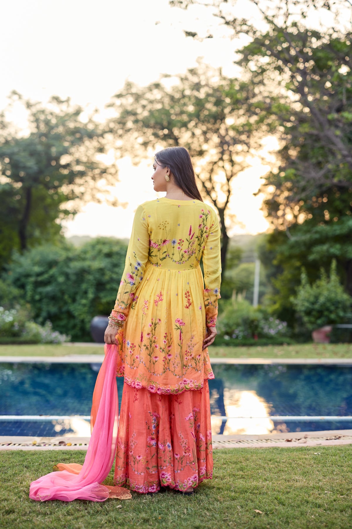 Bindu Chanderi Kurta Set