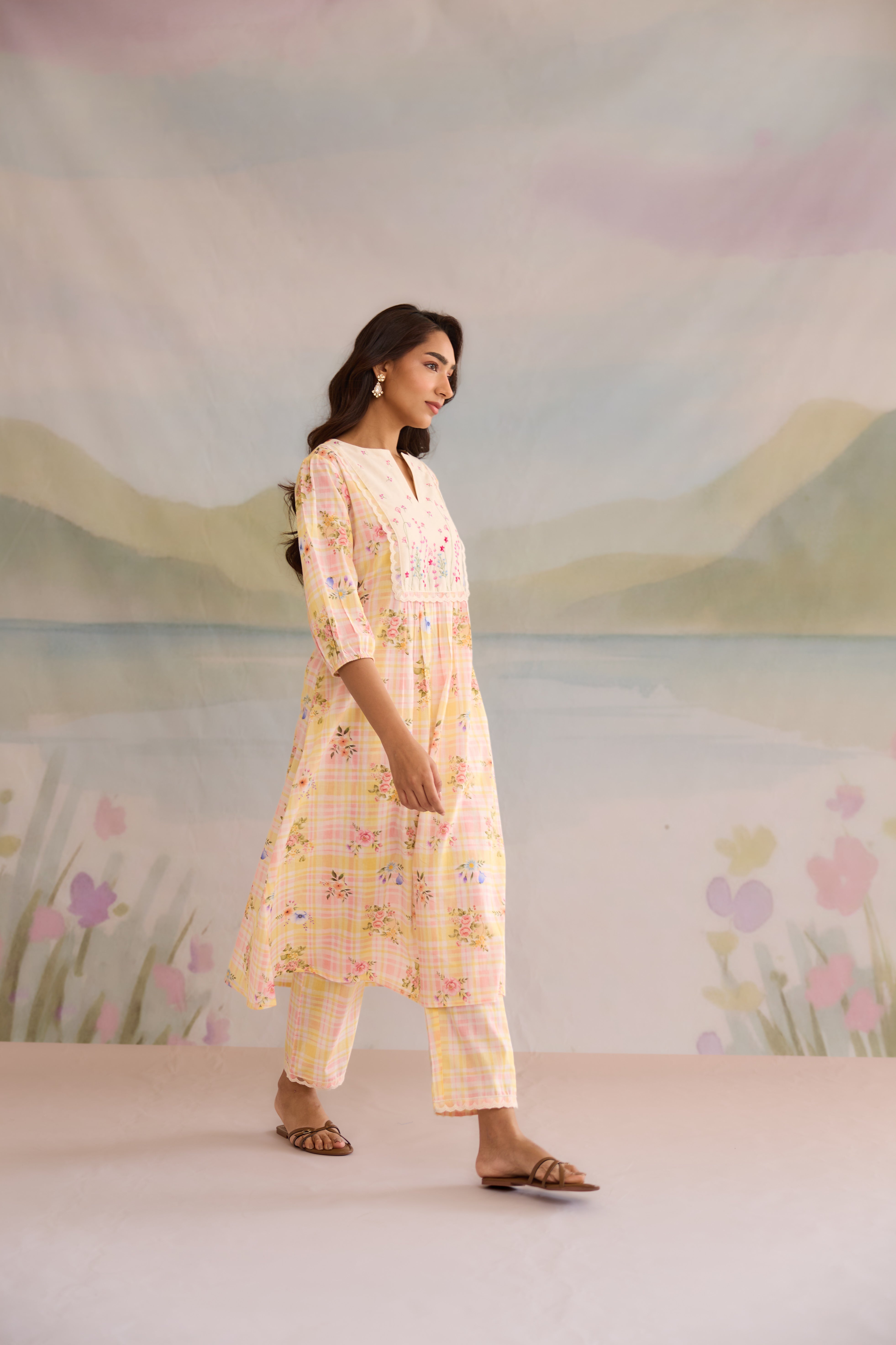 Malai Cotton Kurta Set