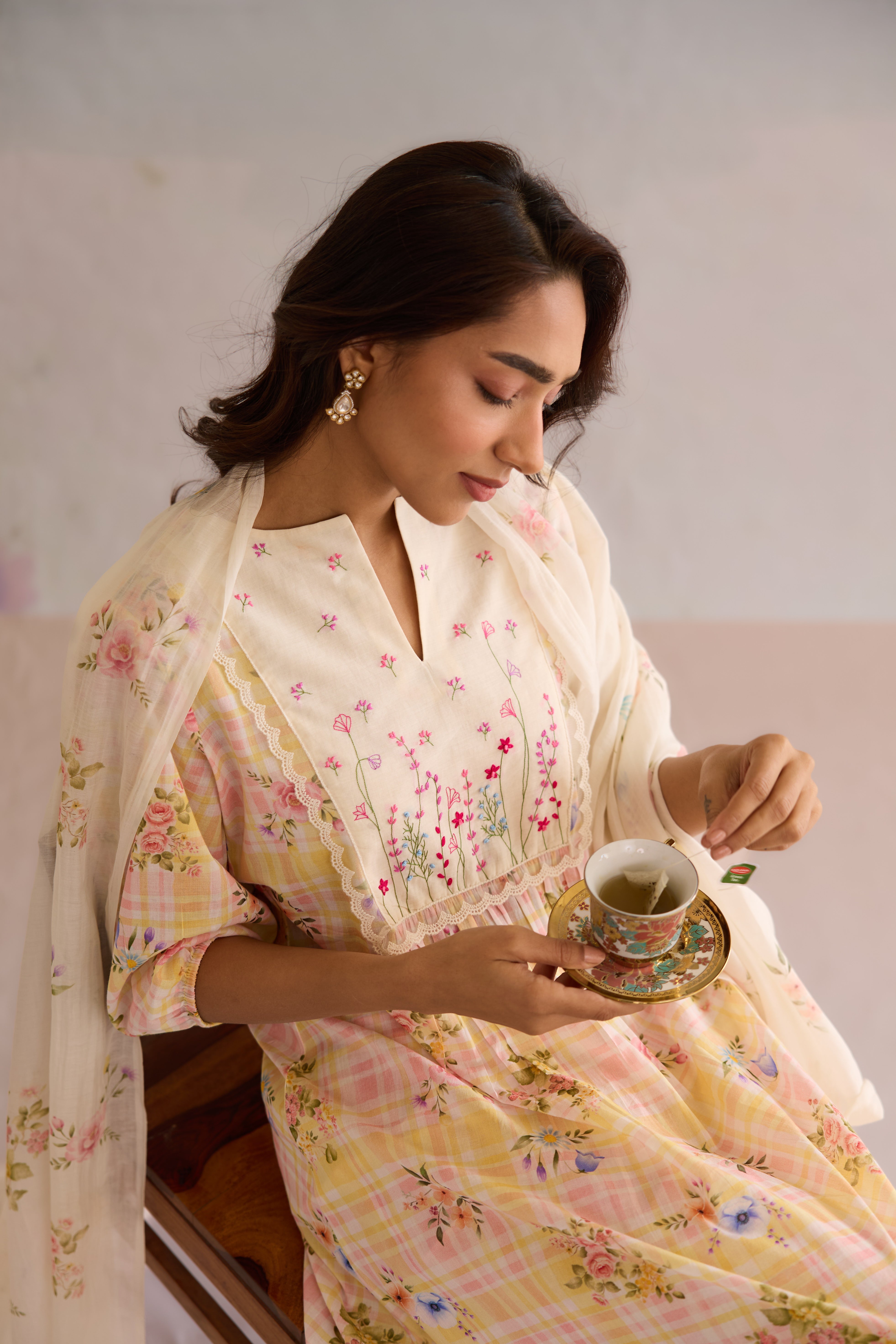 Malai Cotton Kurta Set