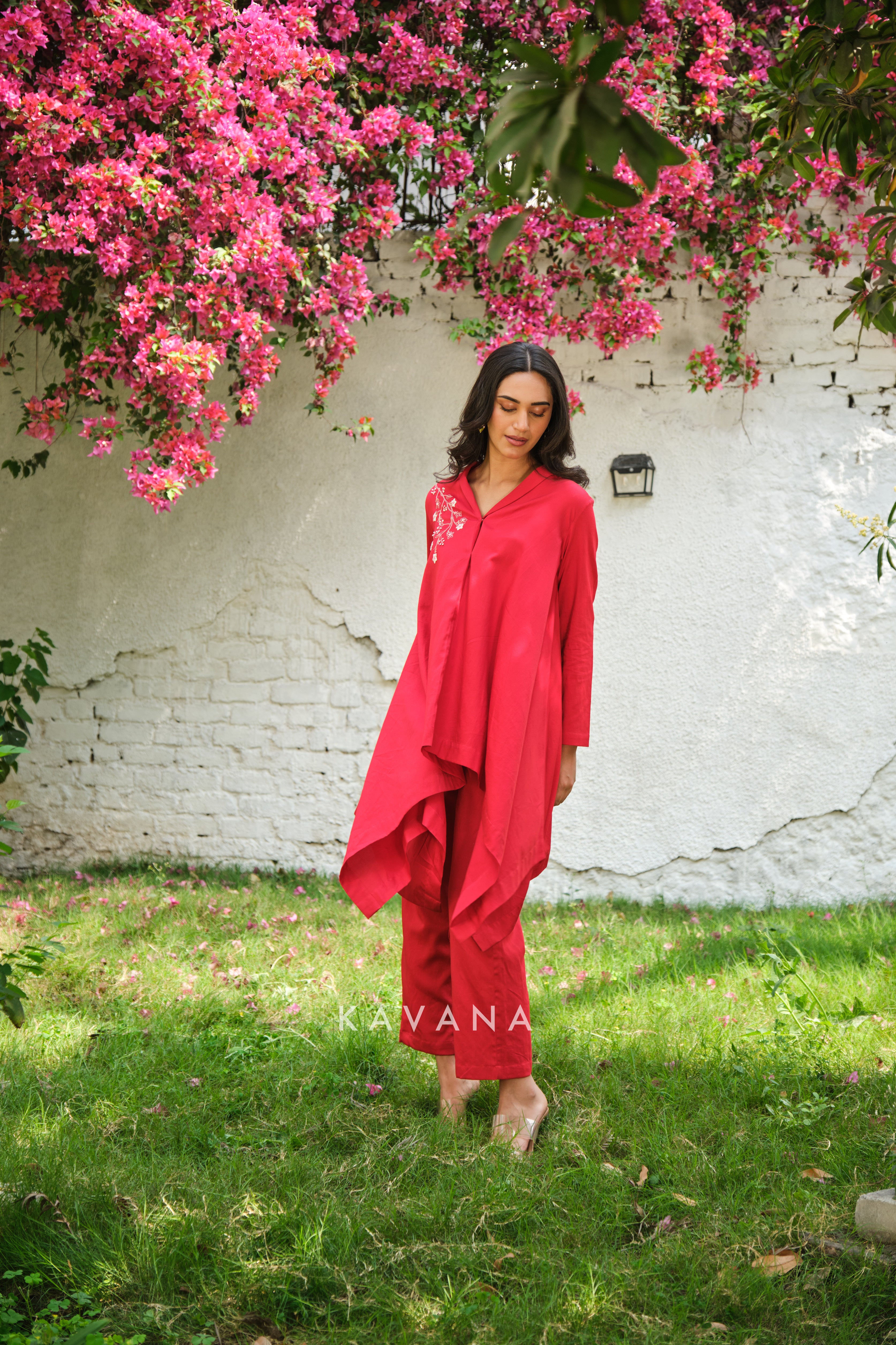Hibiscus kurta set