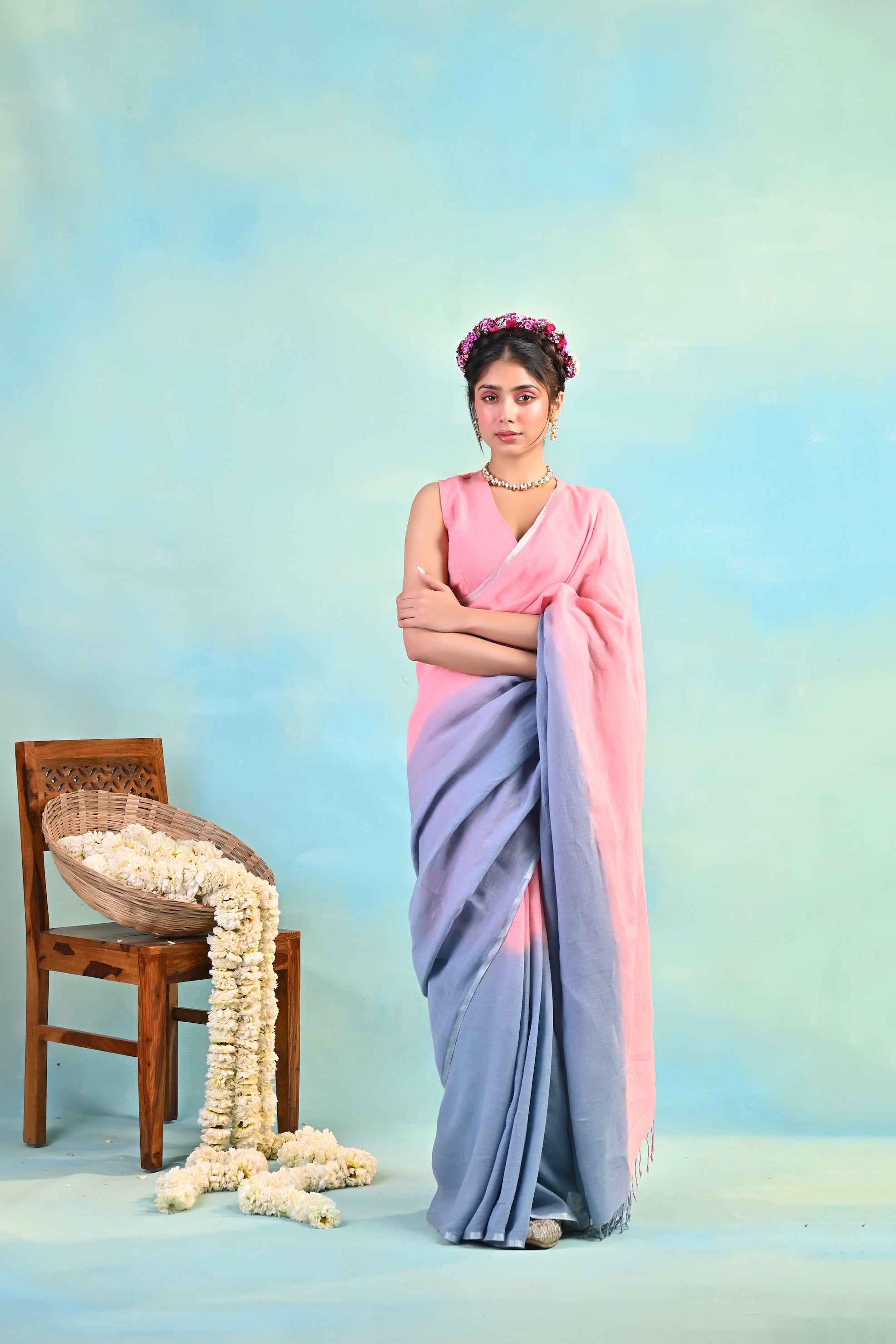 Kashish Linen Sari