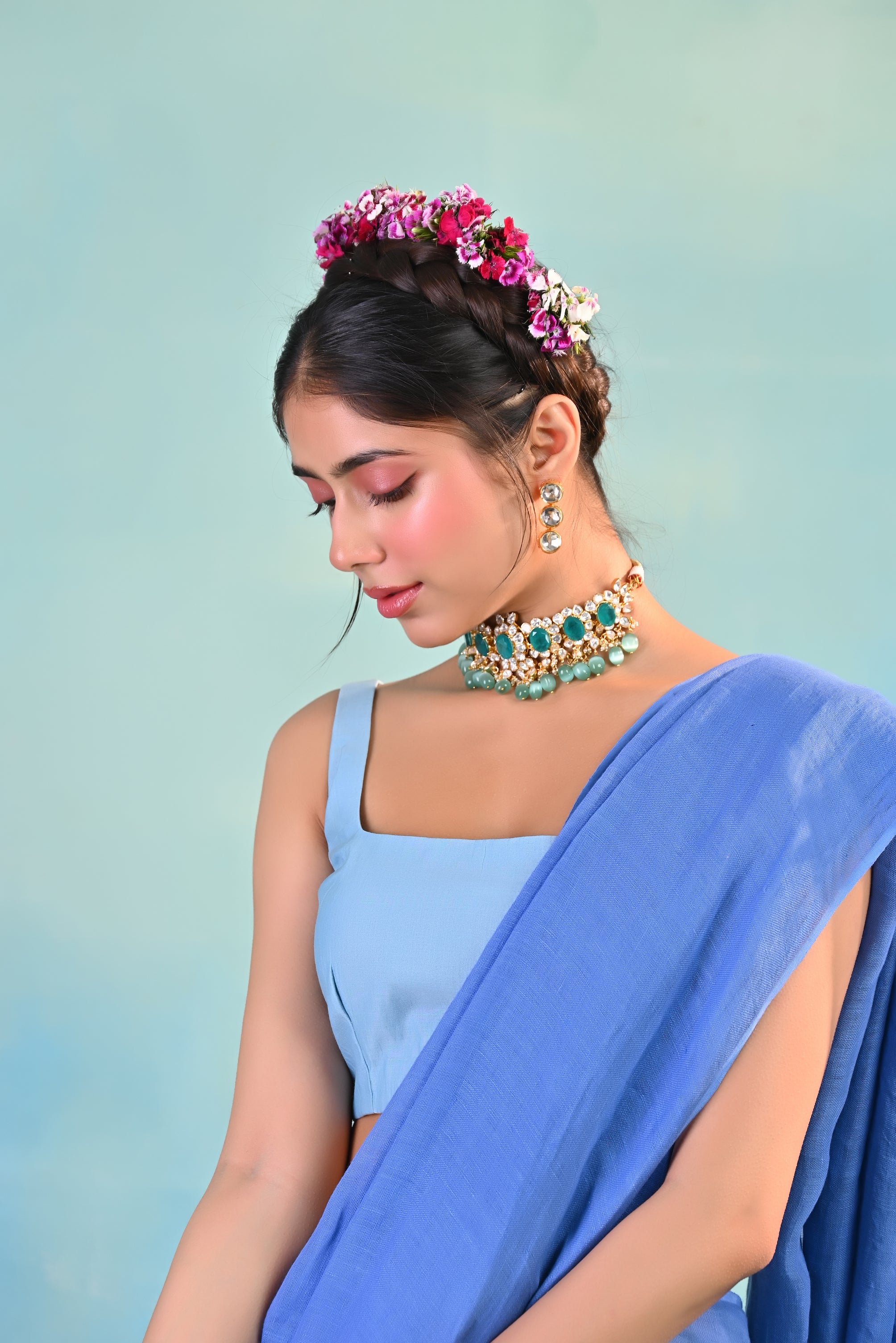 Jheel Linen Sari