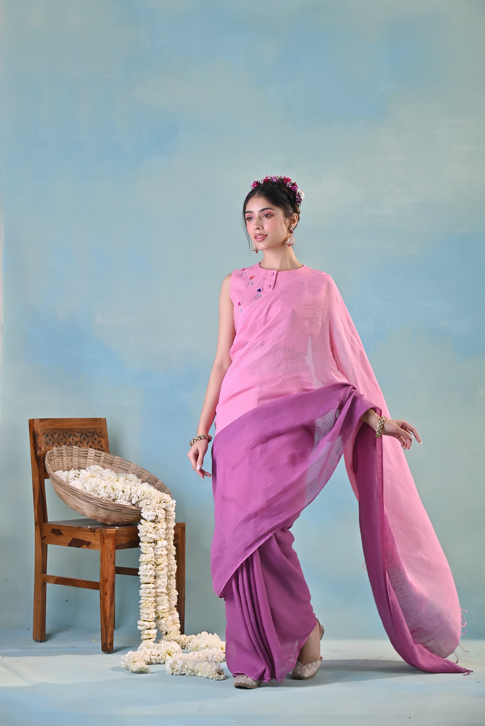 Parakh Linen Sari