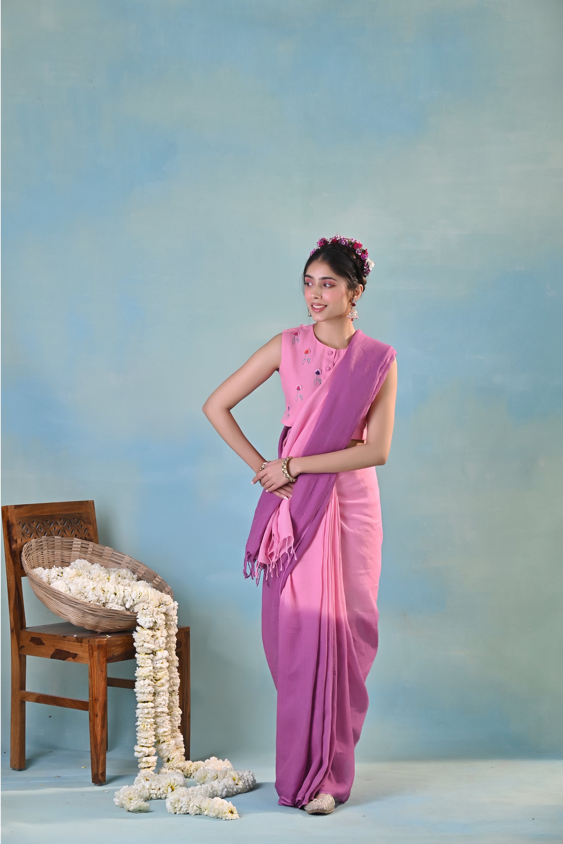 Parakh Linen Sari