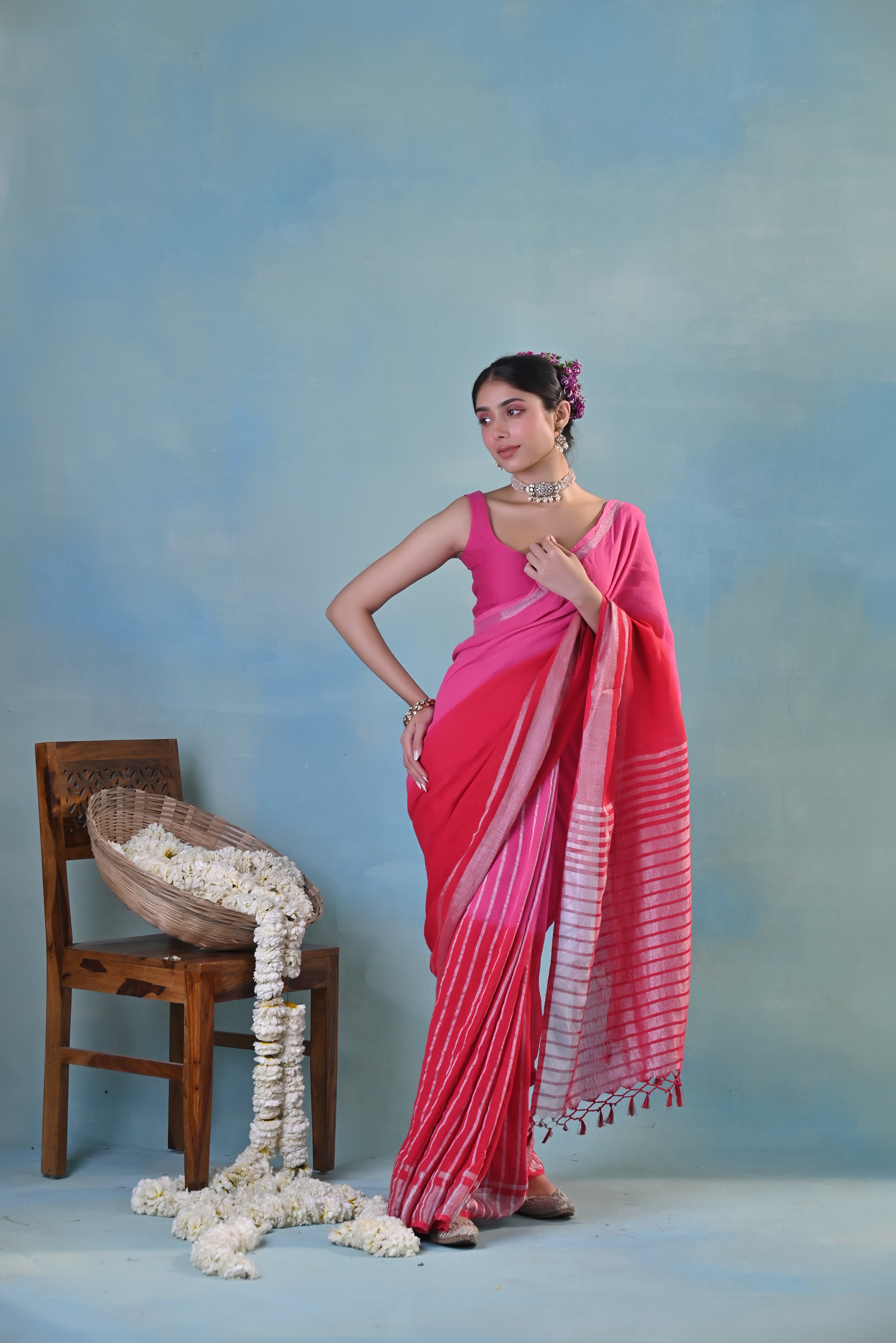 Rabi Linen Sari