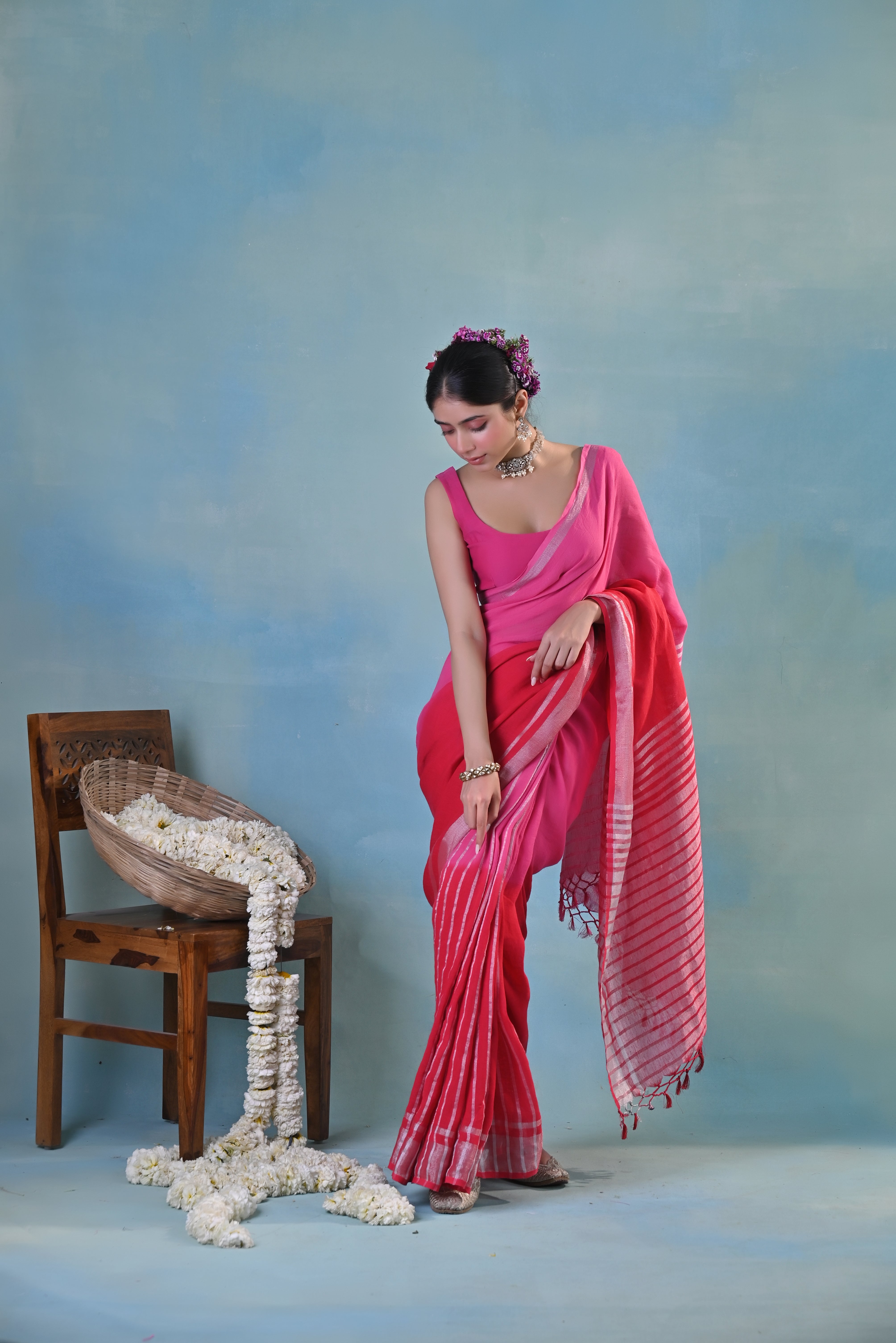 Rabi Linen Sari
