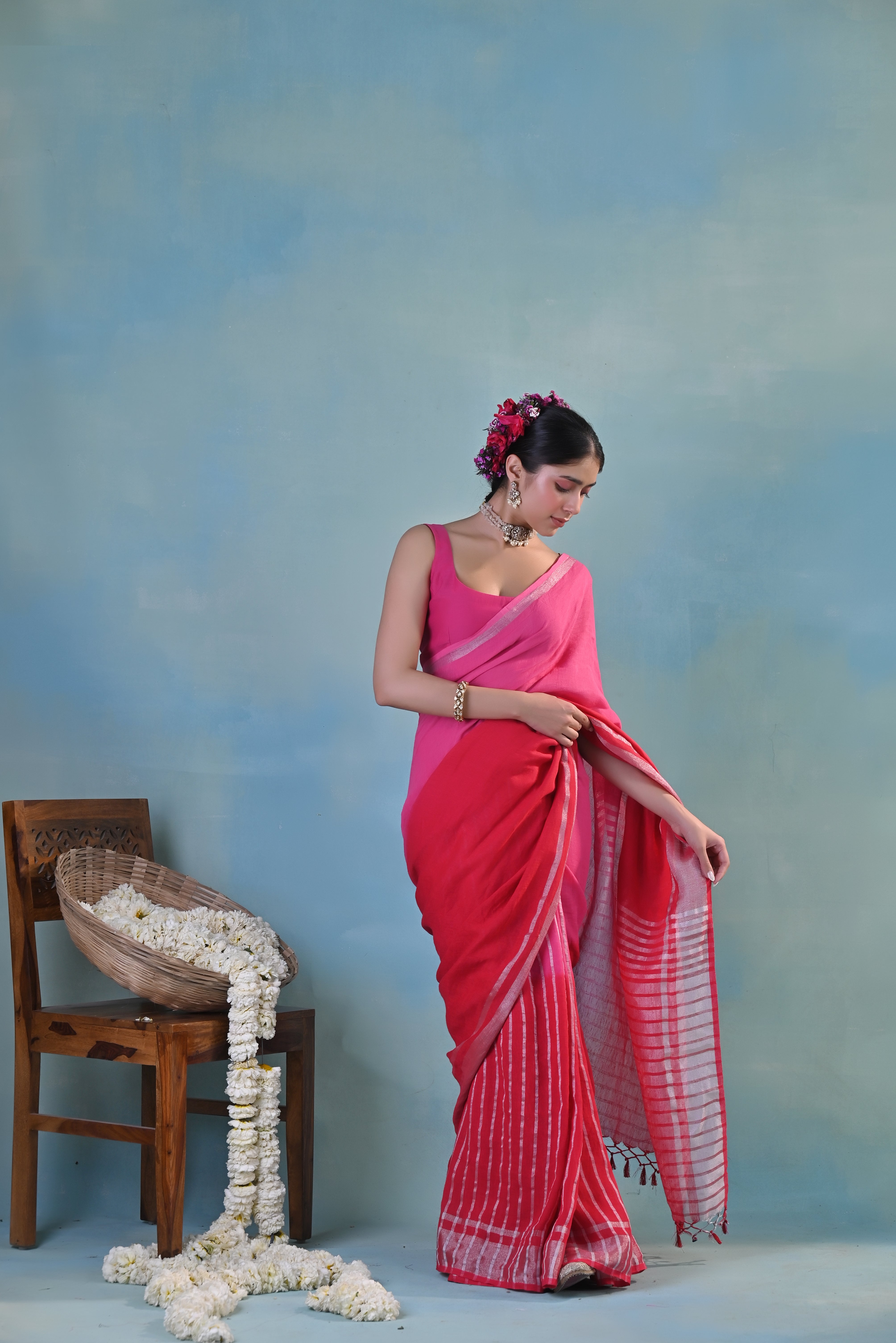 Rabi Linen Sari
