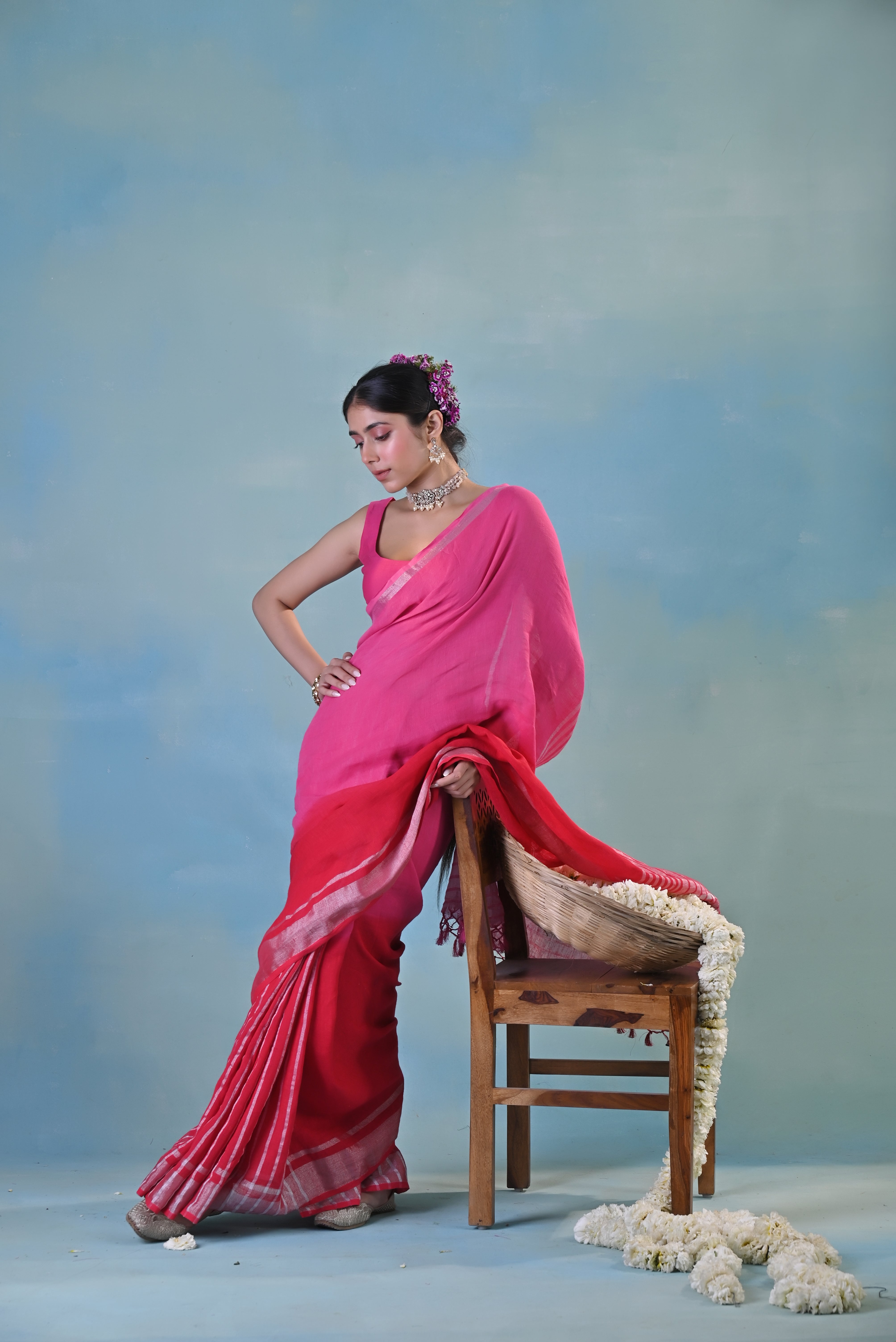 Rabi Linen Sari