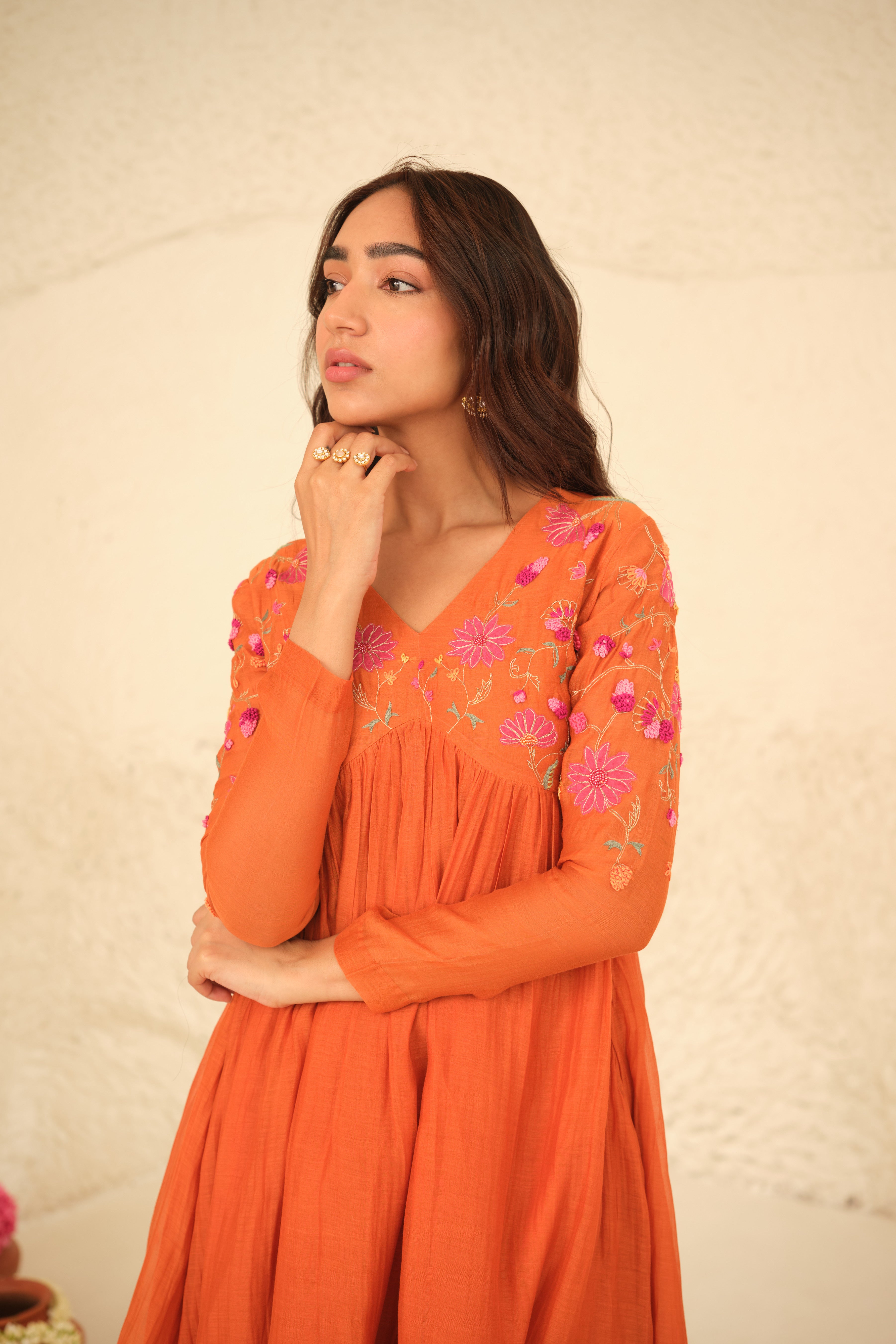 Niti Chanderi Kurta Set
