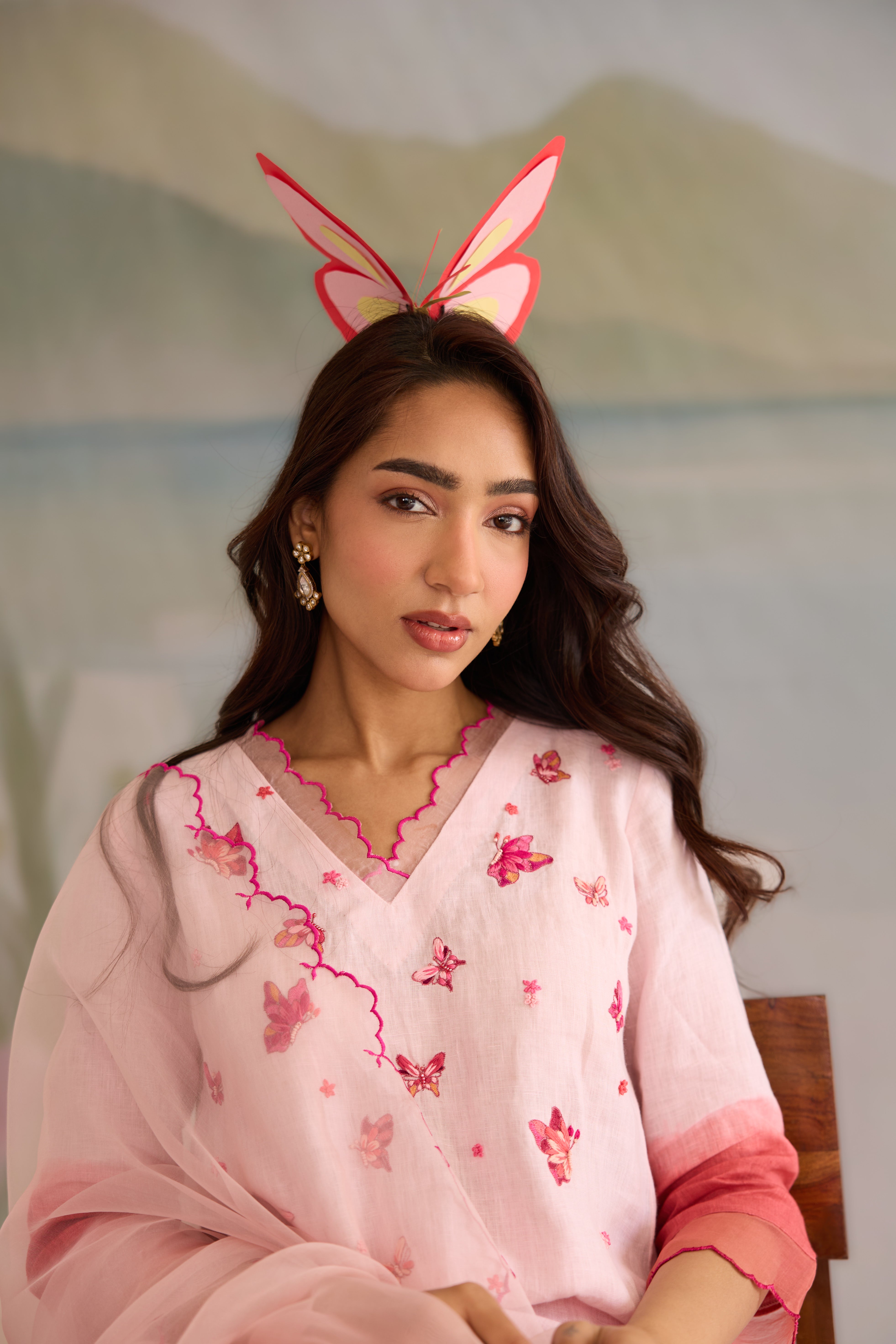 Titli Linen Kurta Set