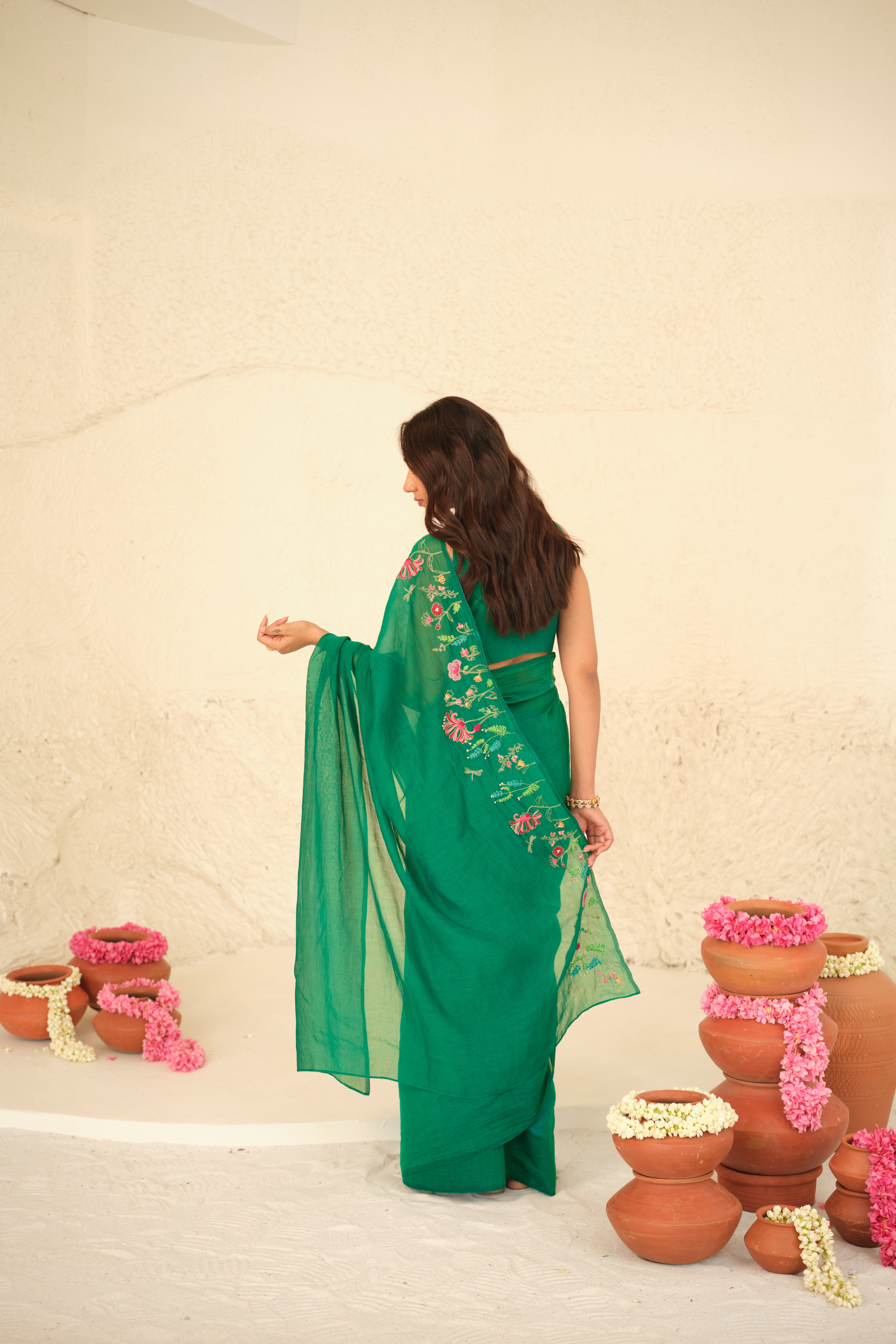 Numani Chanderi Sari