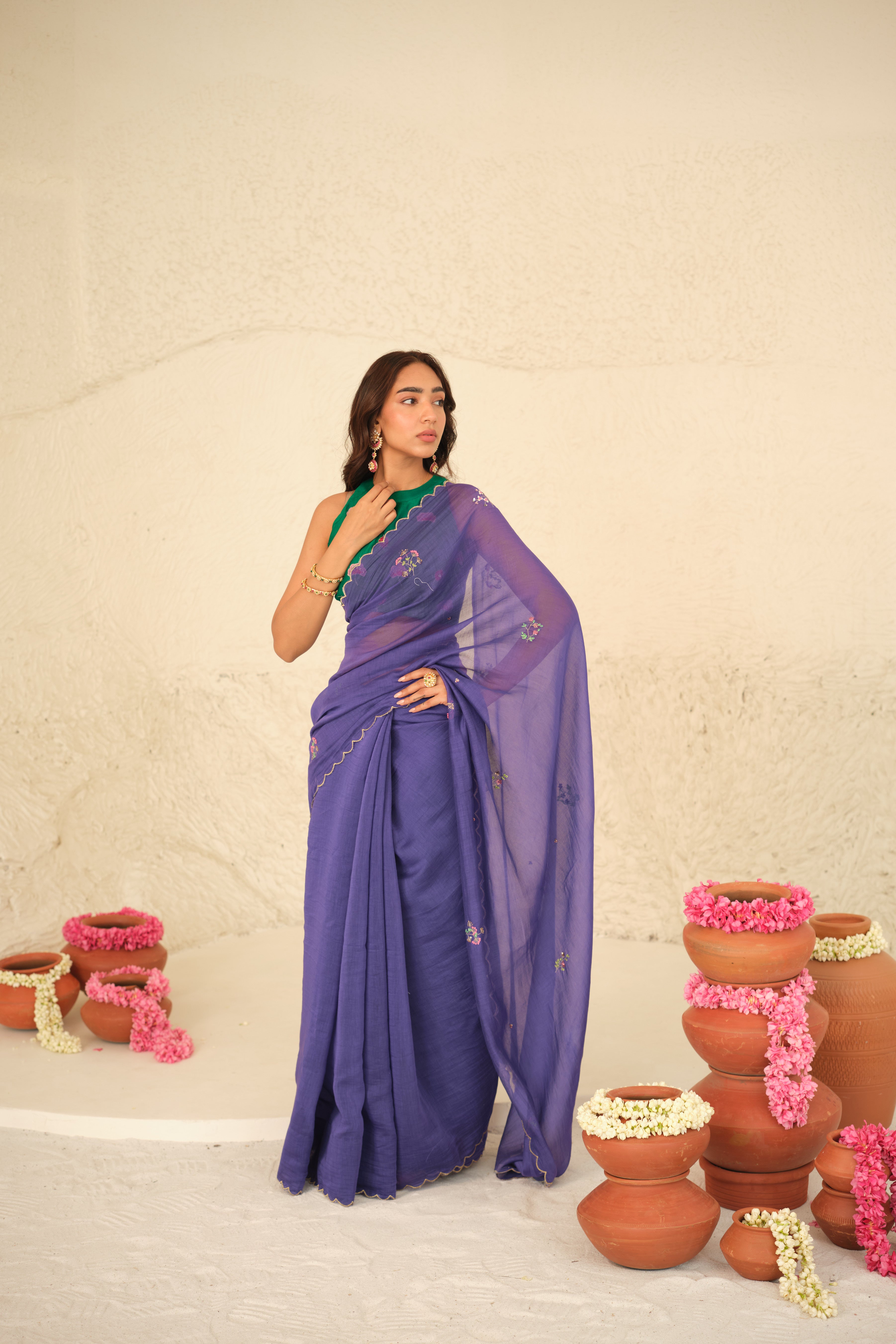 Divija Chanderi Sari