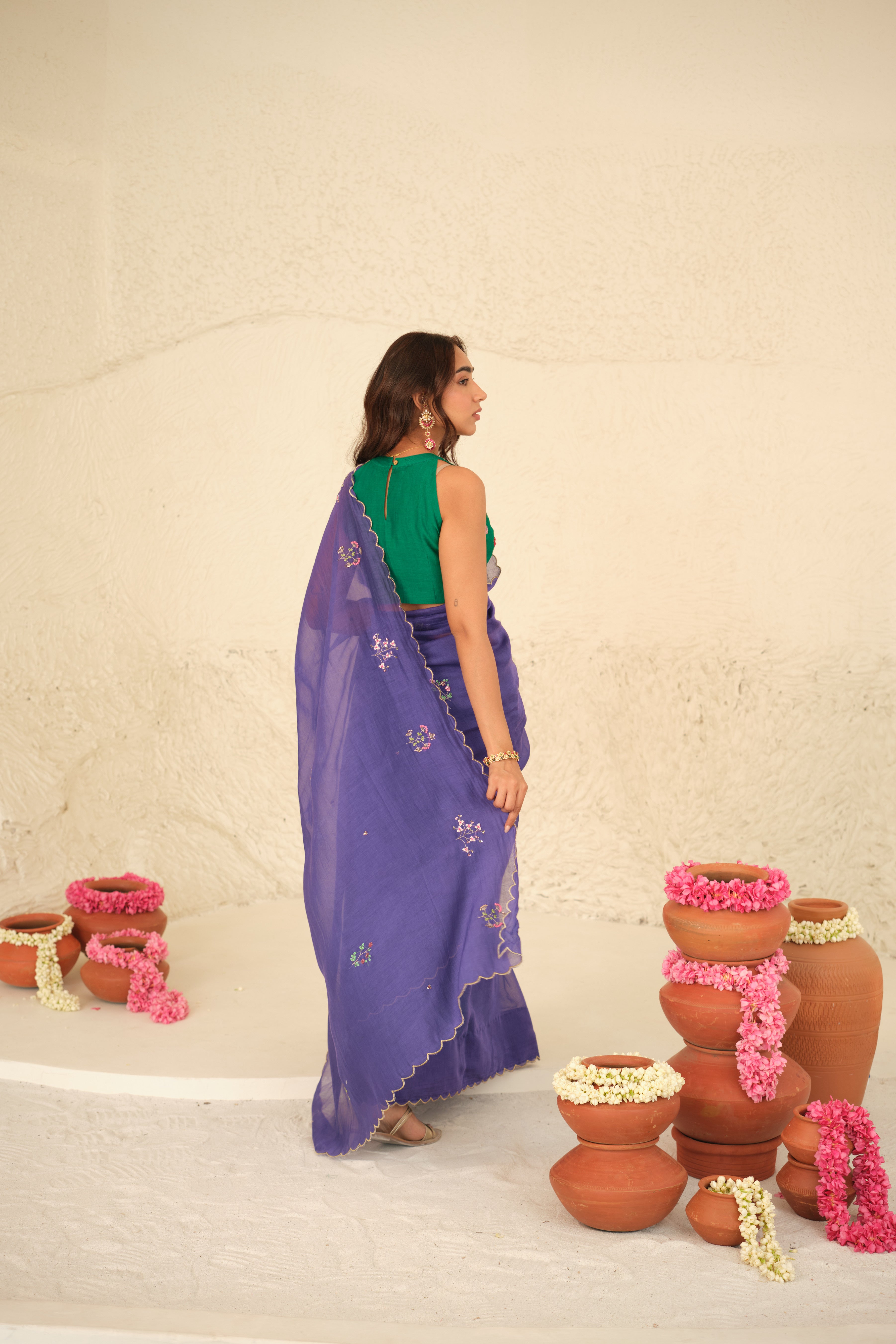 Divija Chanderi Sari