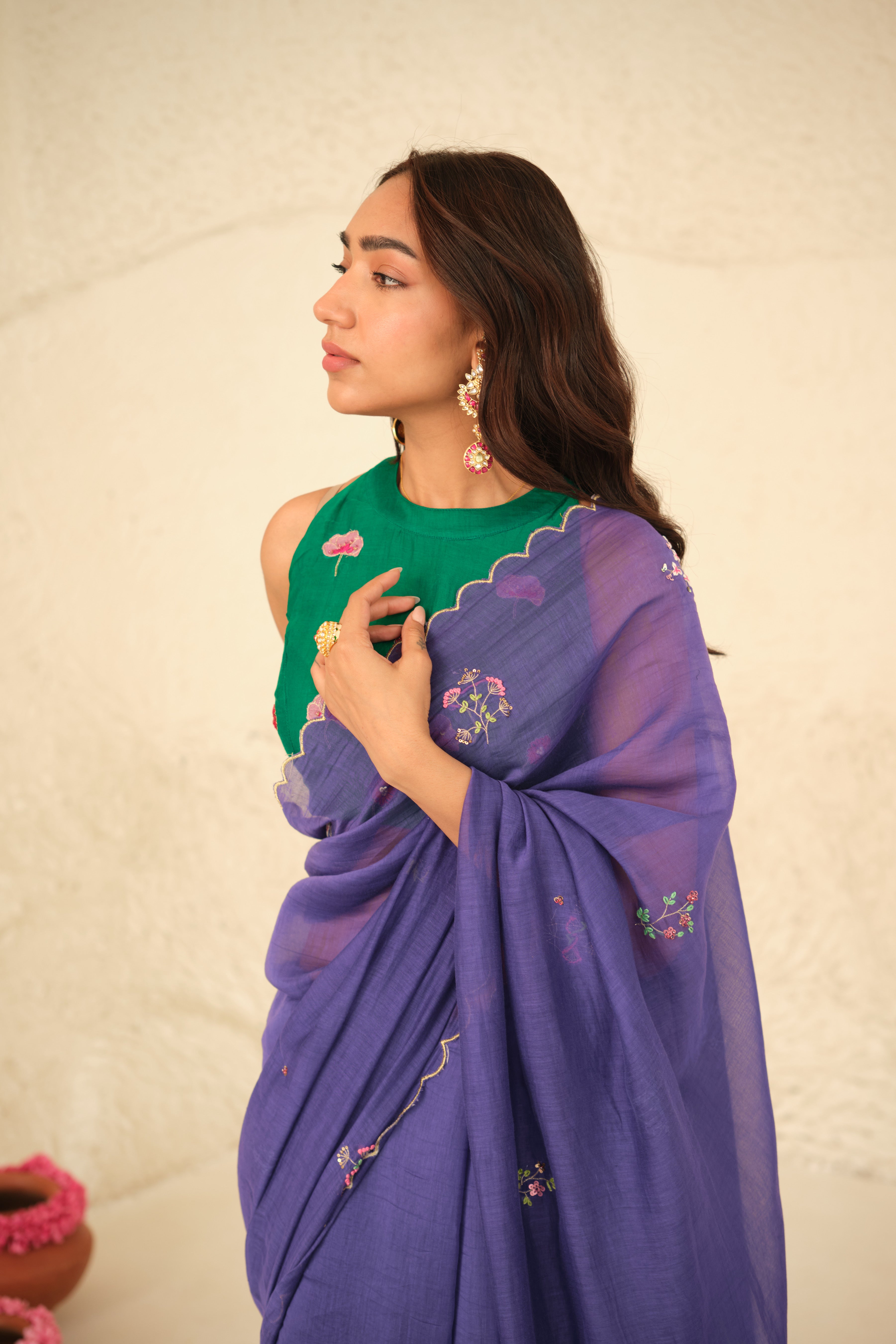 Divija Chanderi Sari