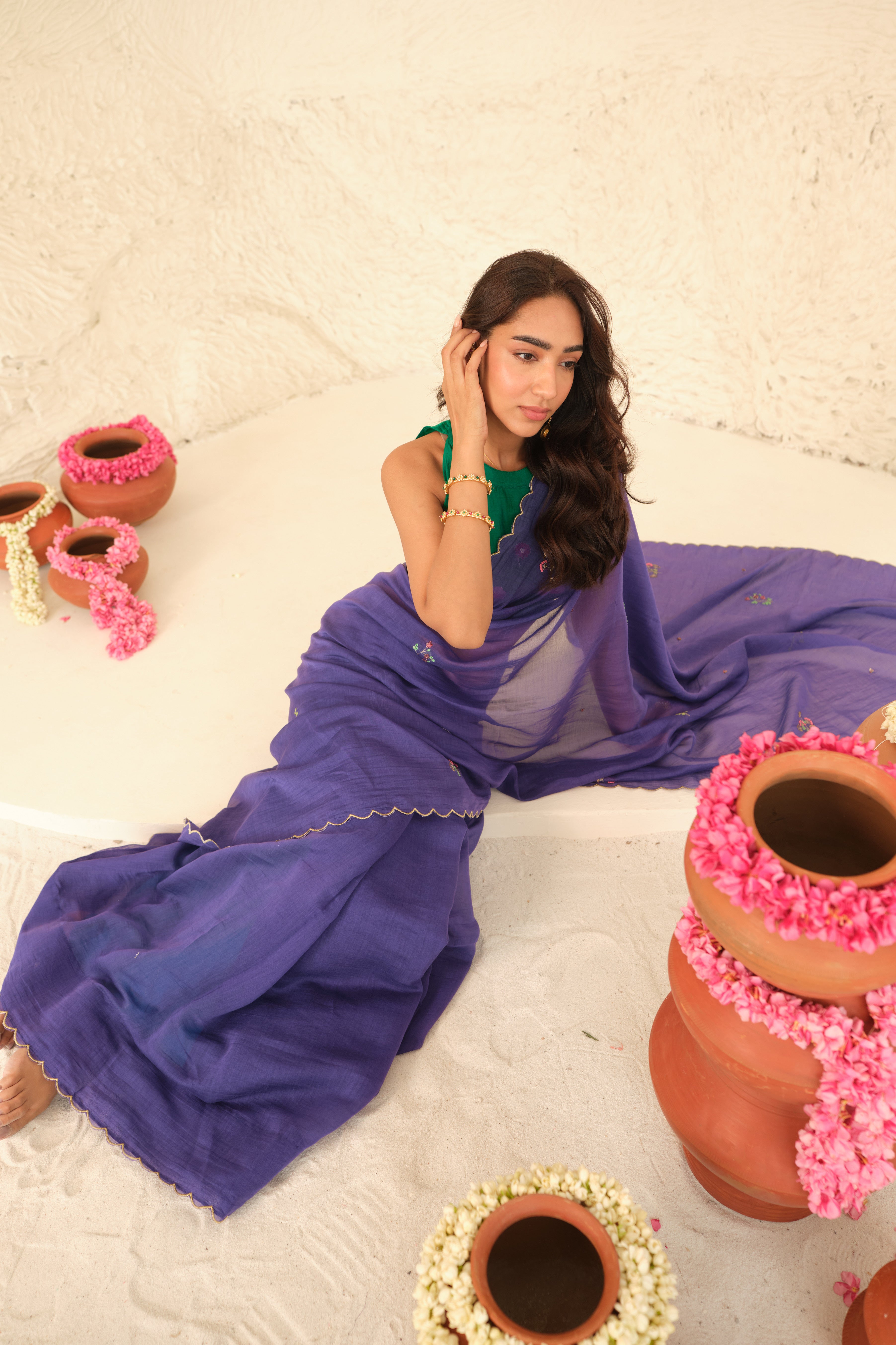 Divija Chanderi Sari