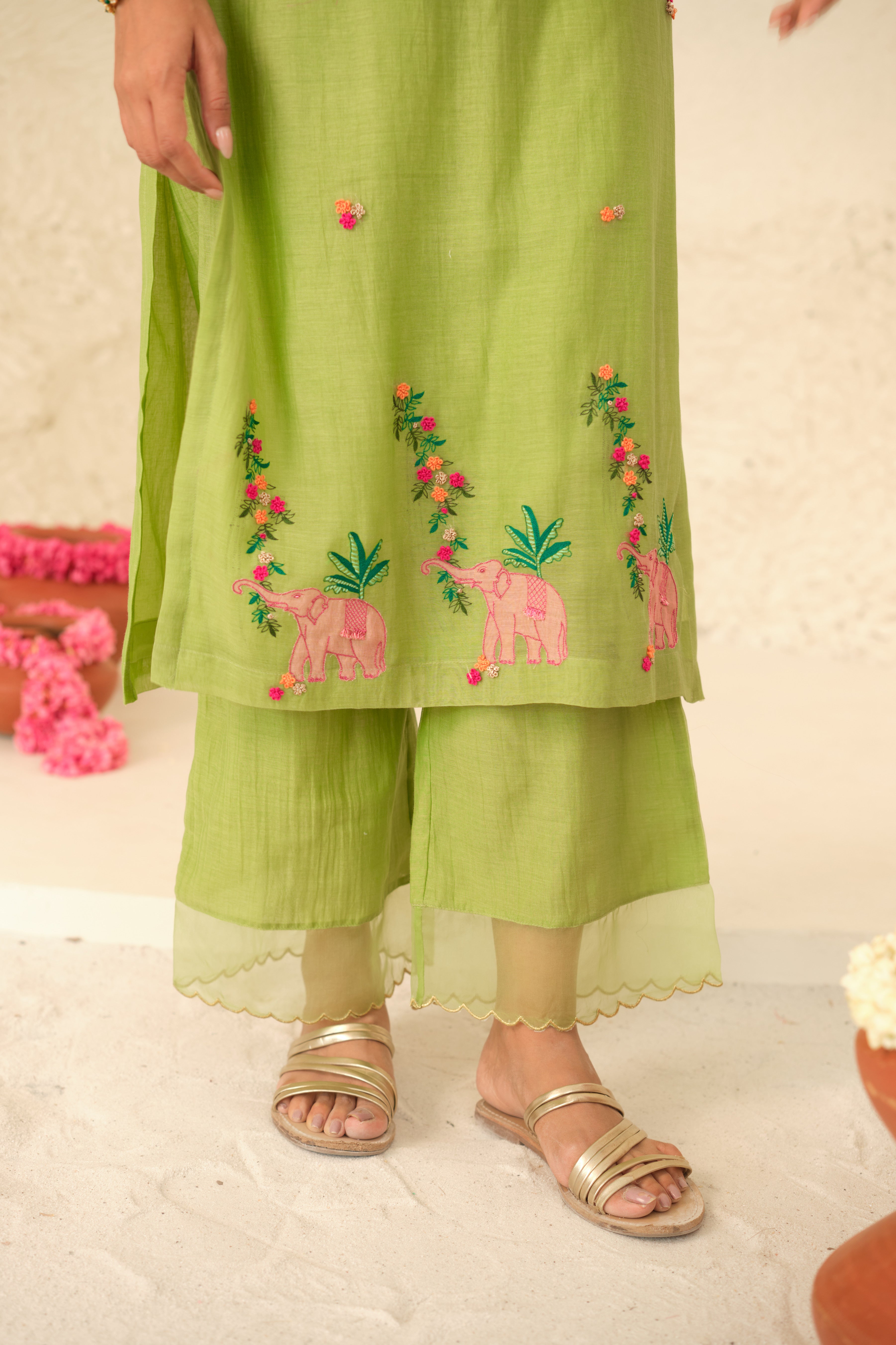 Numani Chanderi Kurta Set