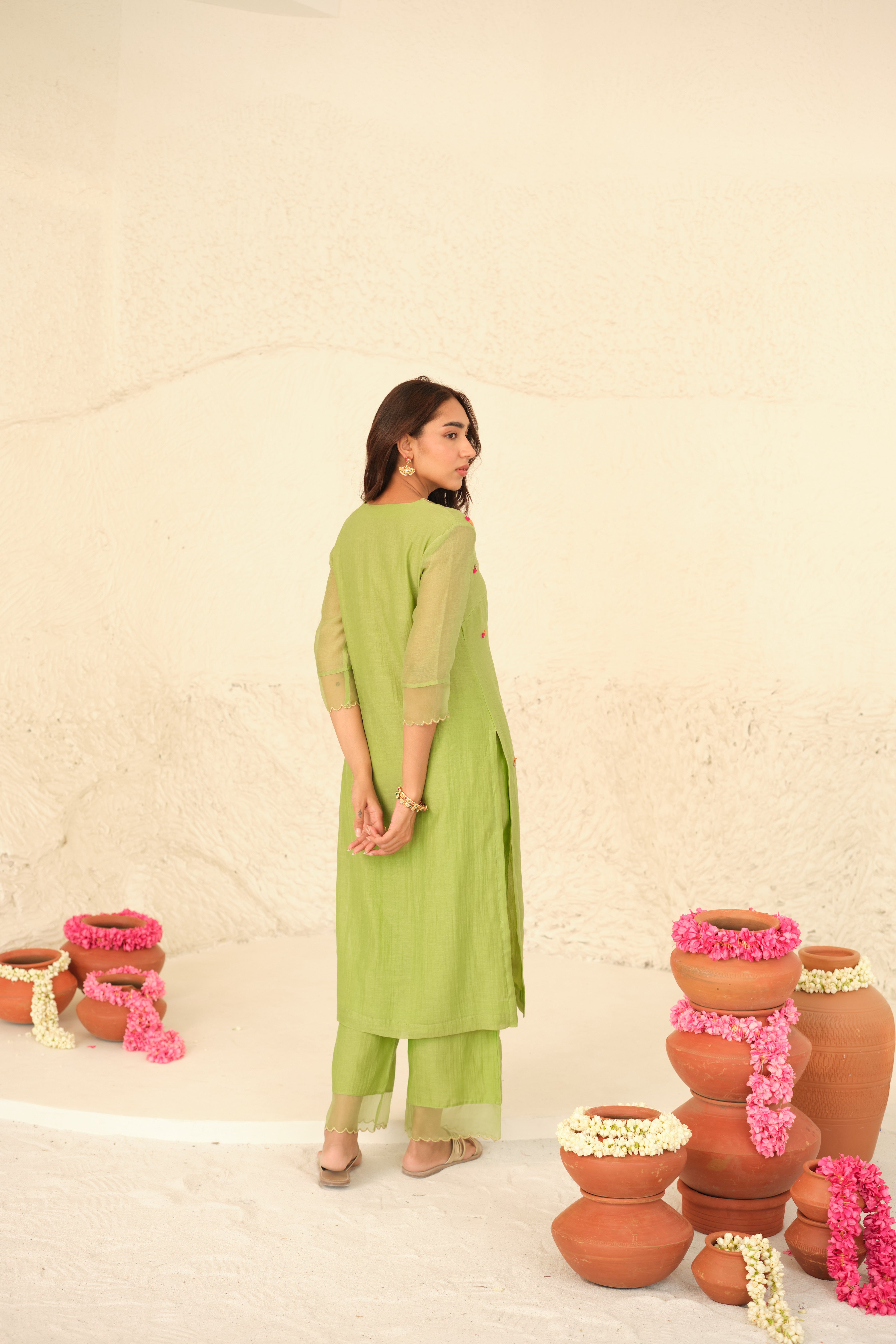 Numani Chanderi Kurta Set