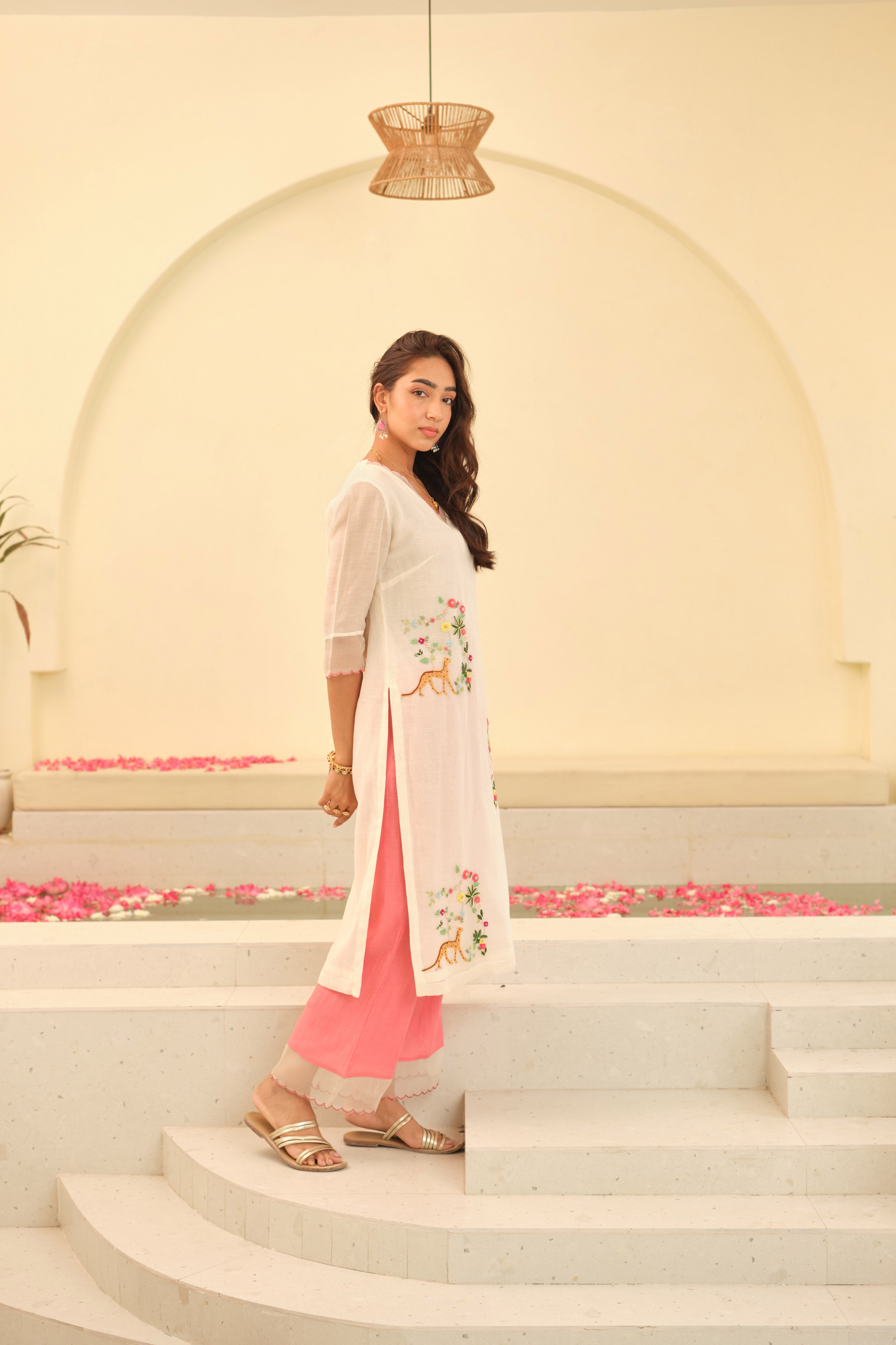 Shubhi Chanderi Kurta Set