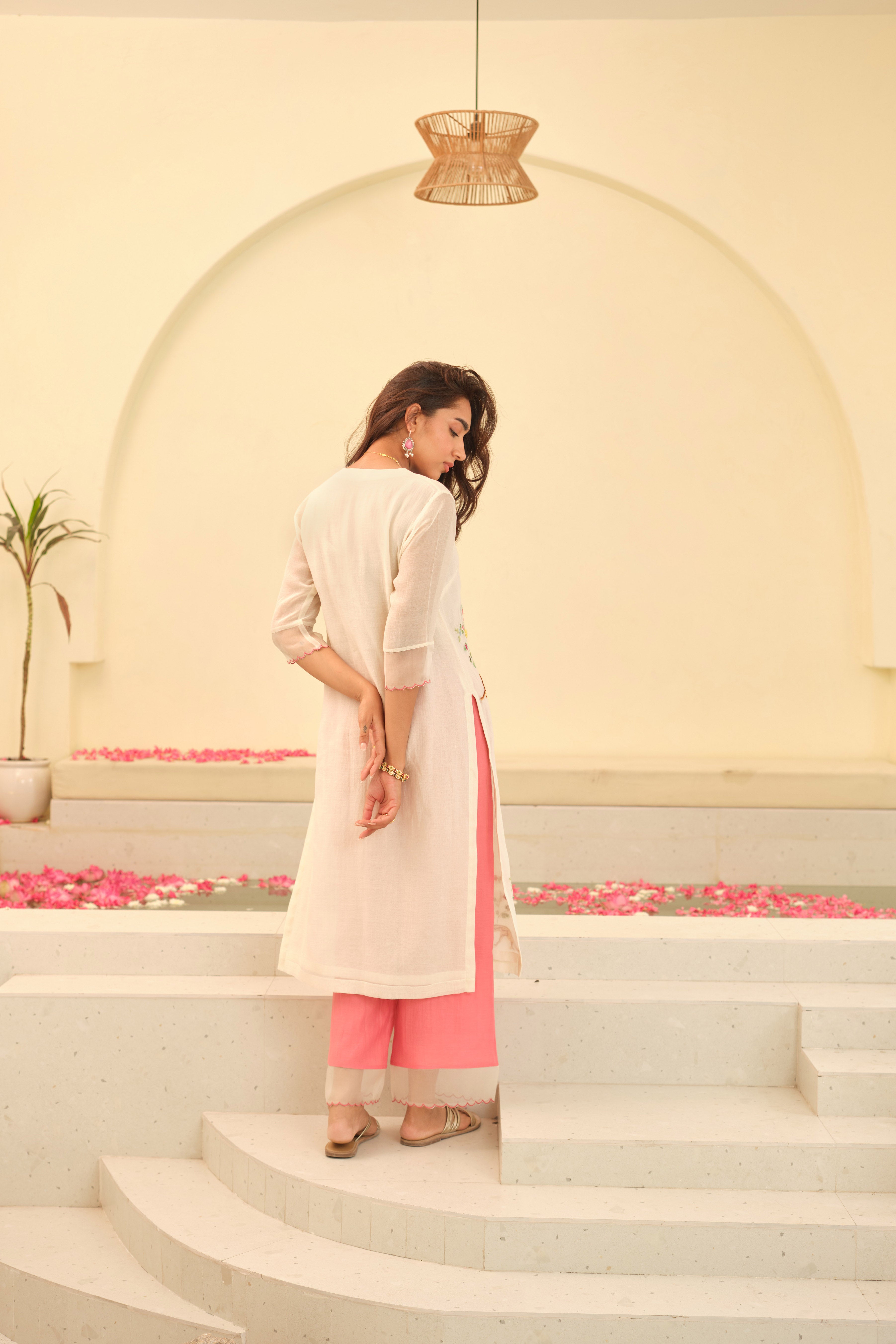 Shubhi Chanderi Kurta Set