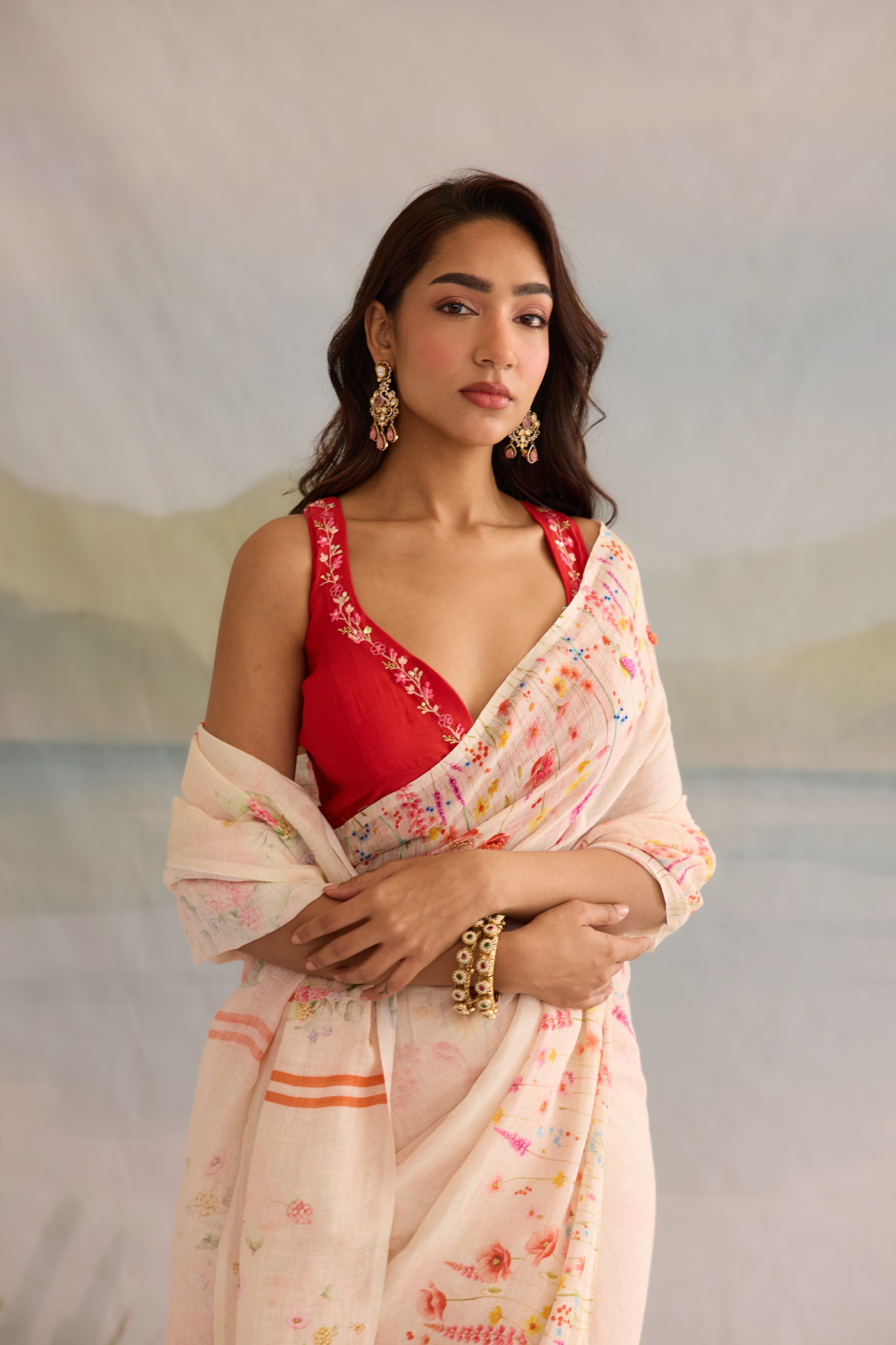 Kusum Linen Sari