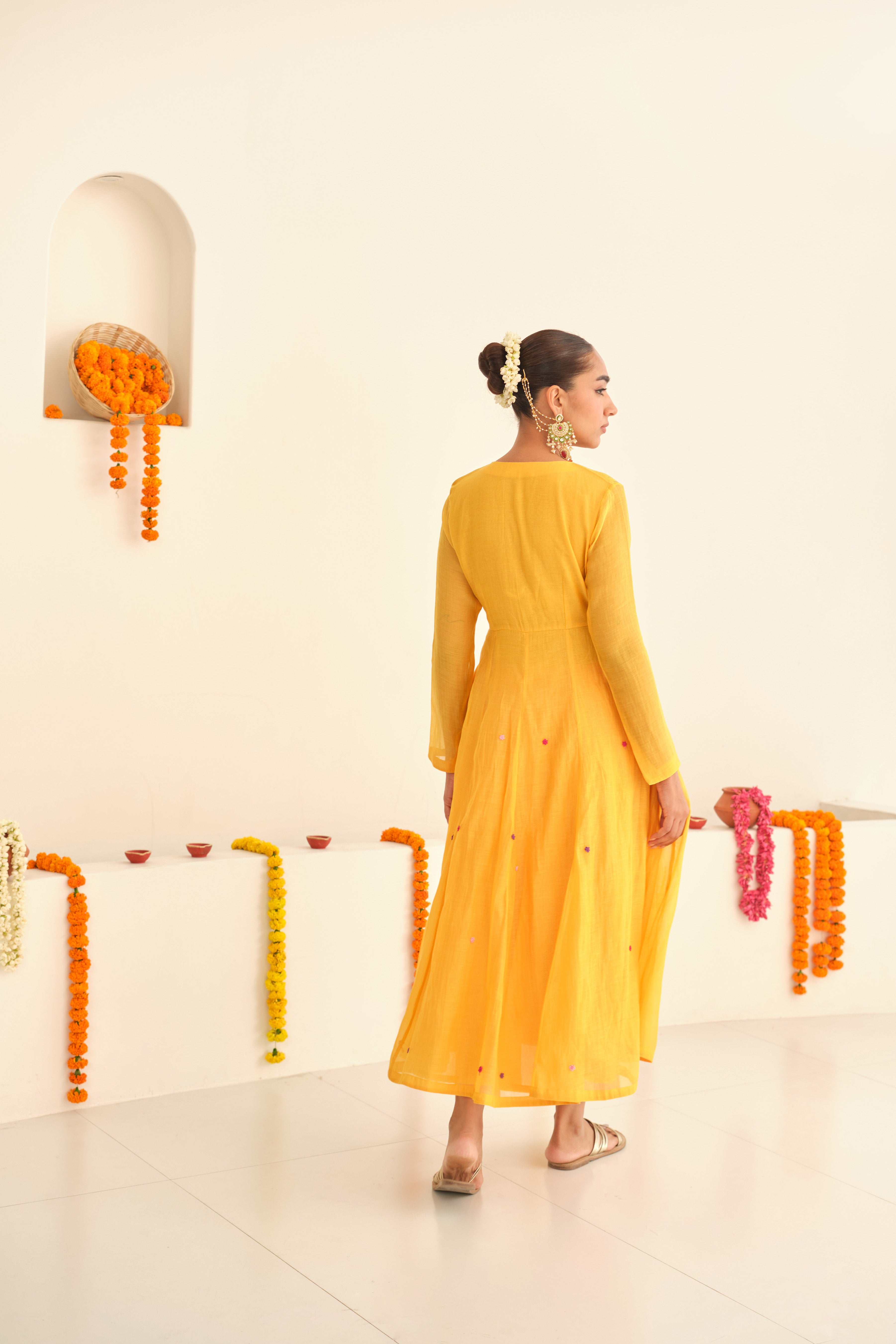 Sunehri Chanderi Kurta Set