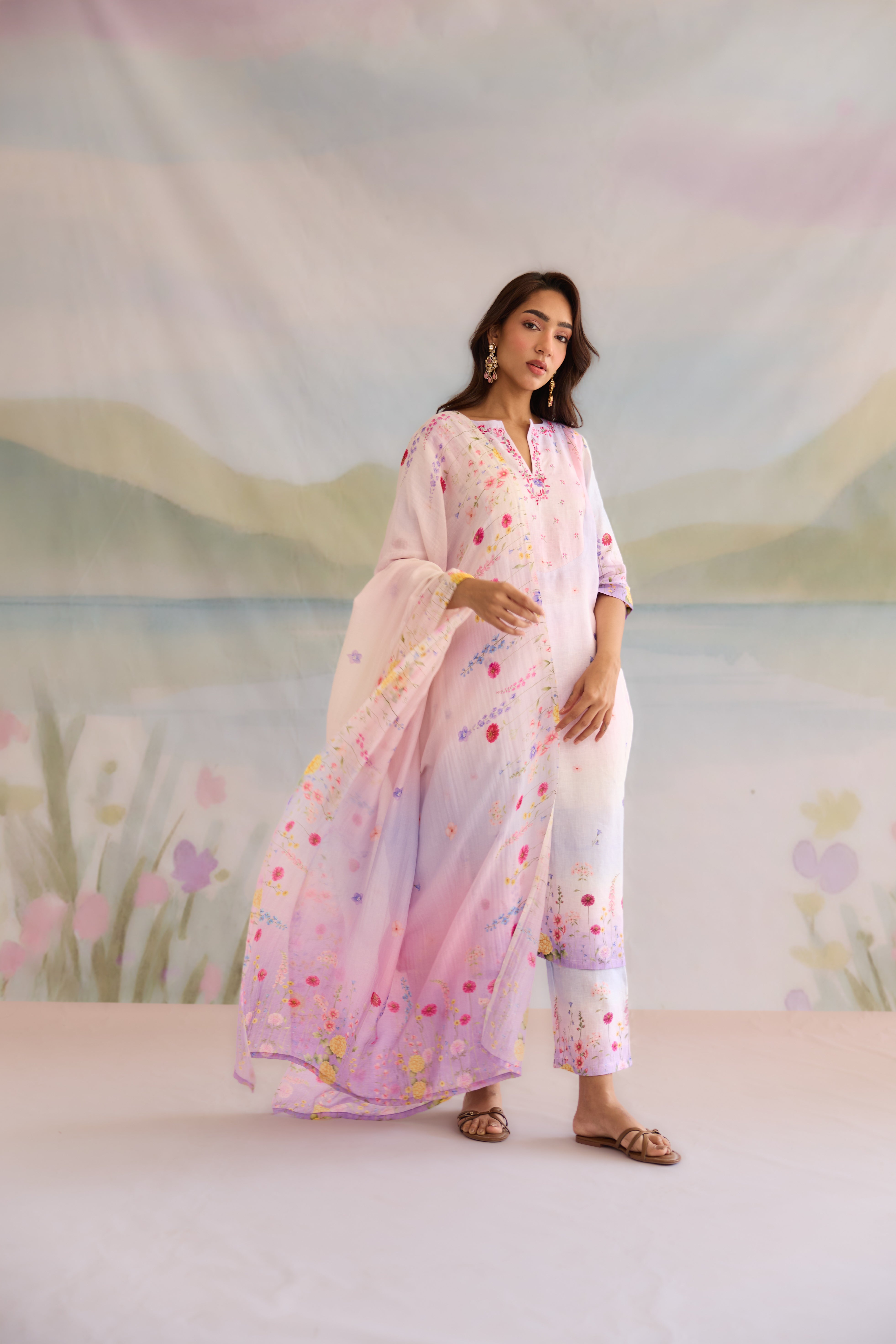 Bahar Linen Kurta Set