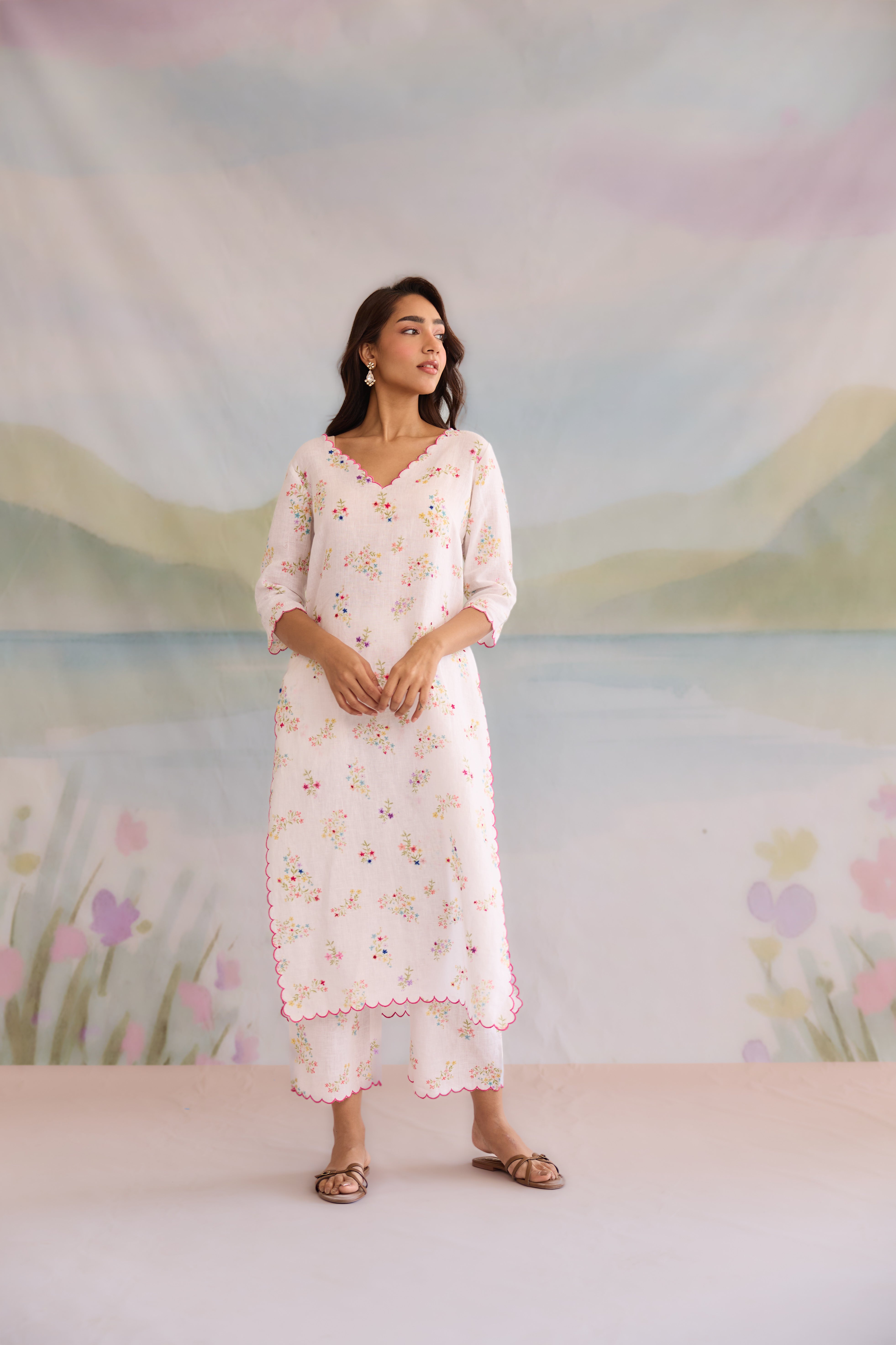 Safa Linen Kurta Set