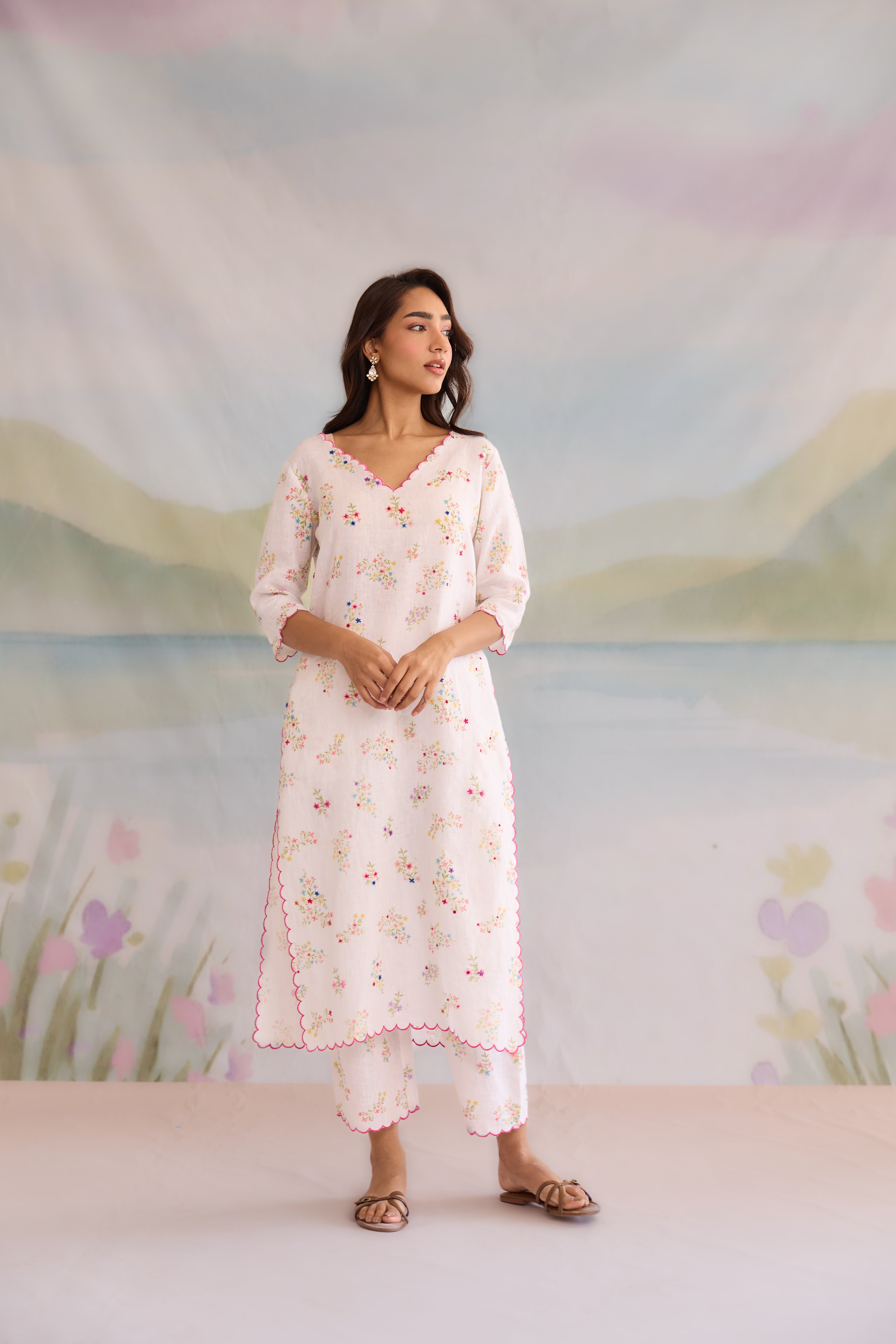 Safa Linen Kurta Set