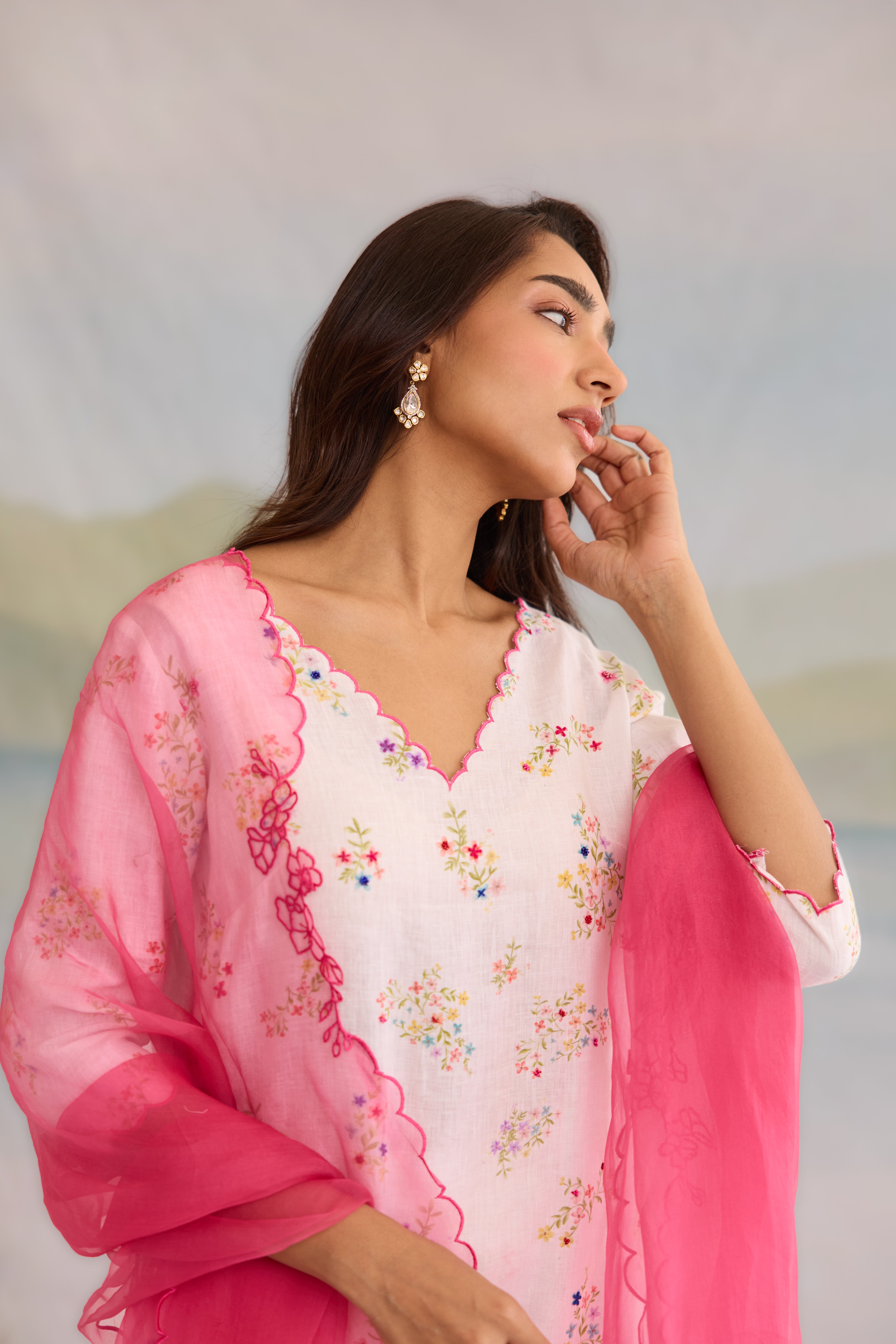 Safa Linen Kurta Set