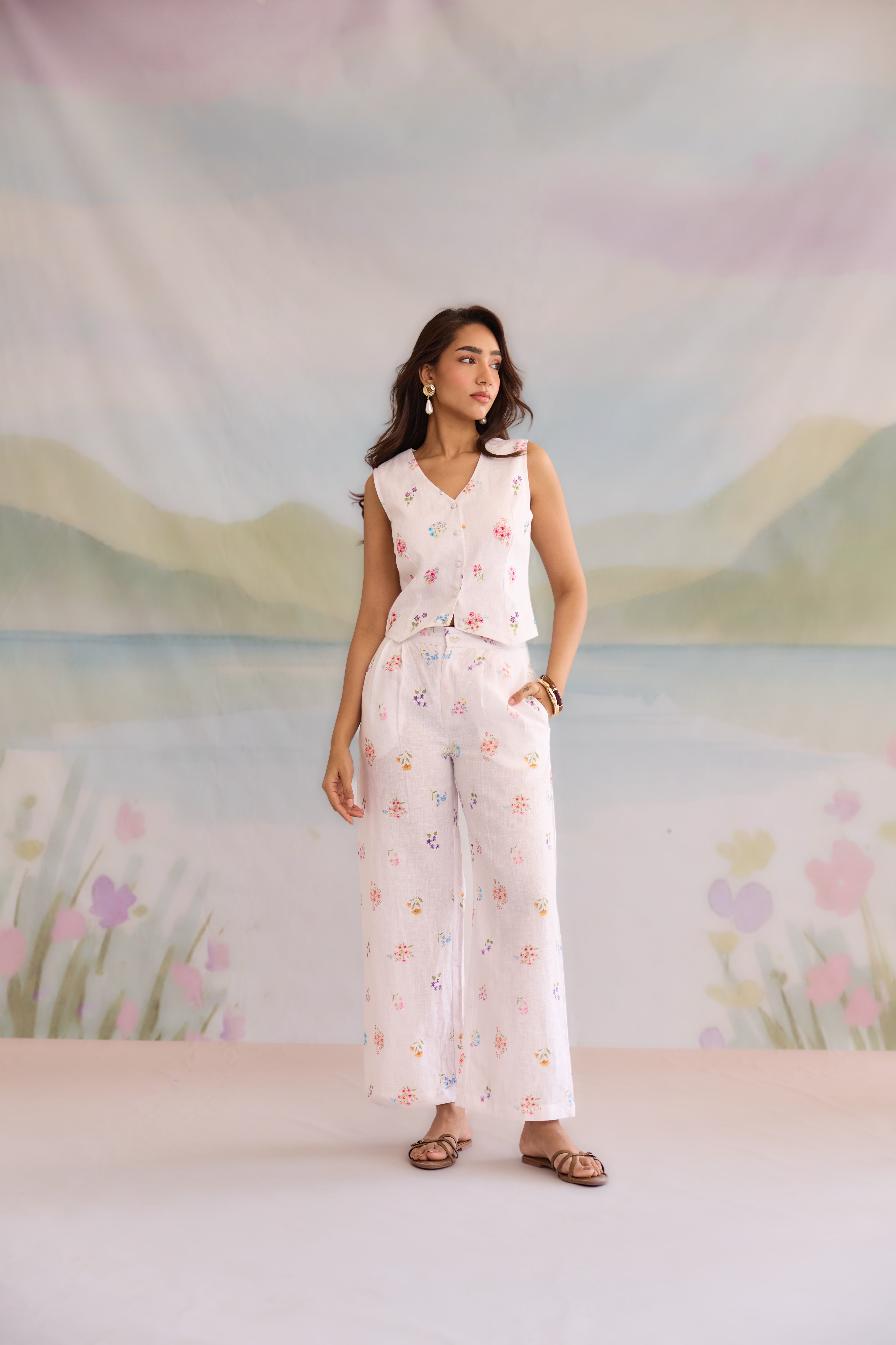 Shweth Linen Co-ord Set