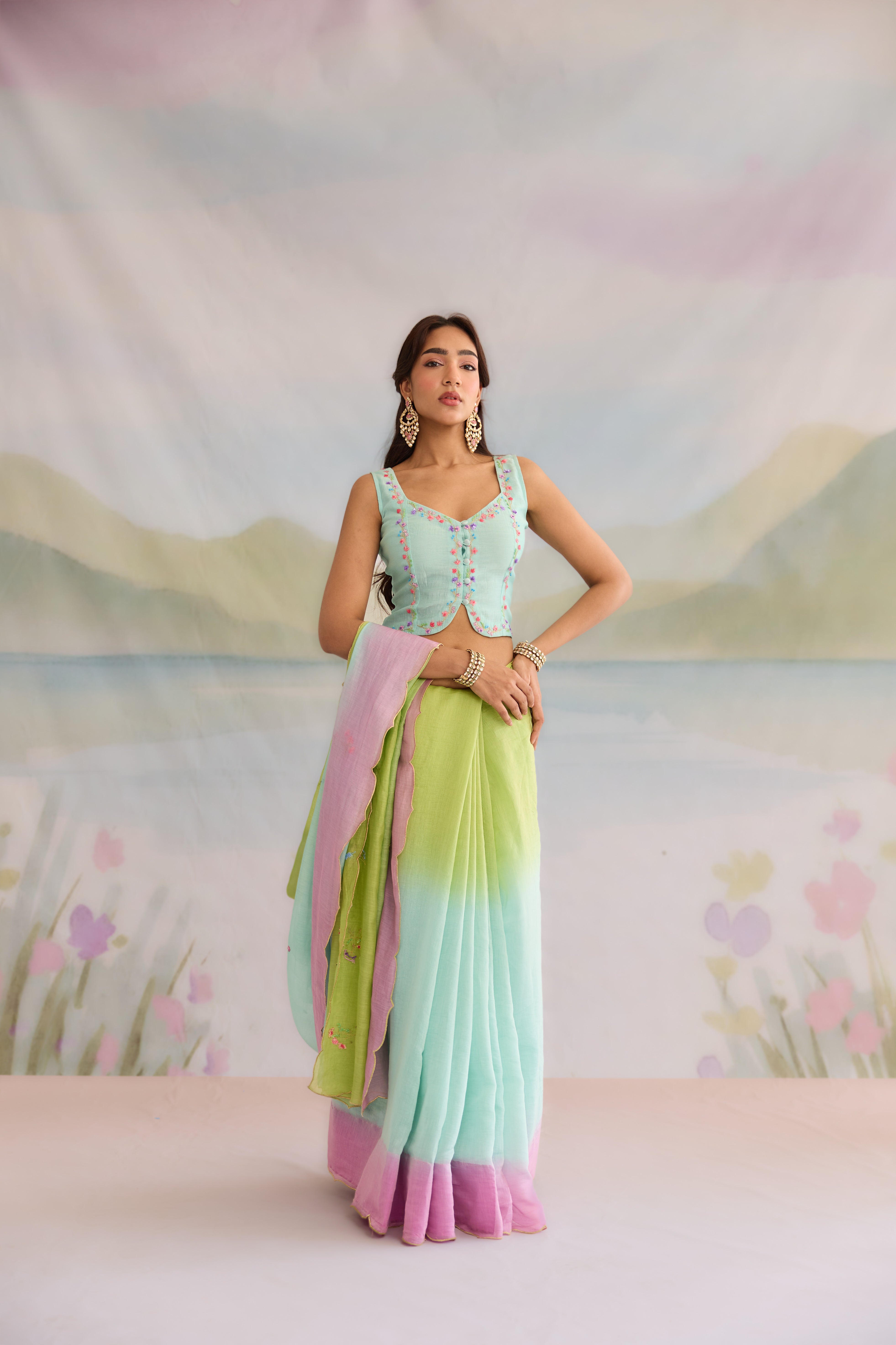 Nazam Chanderi Blouse