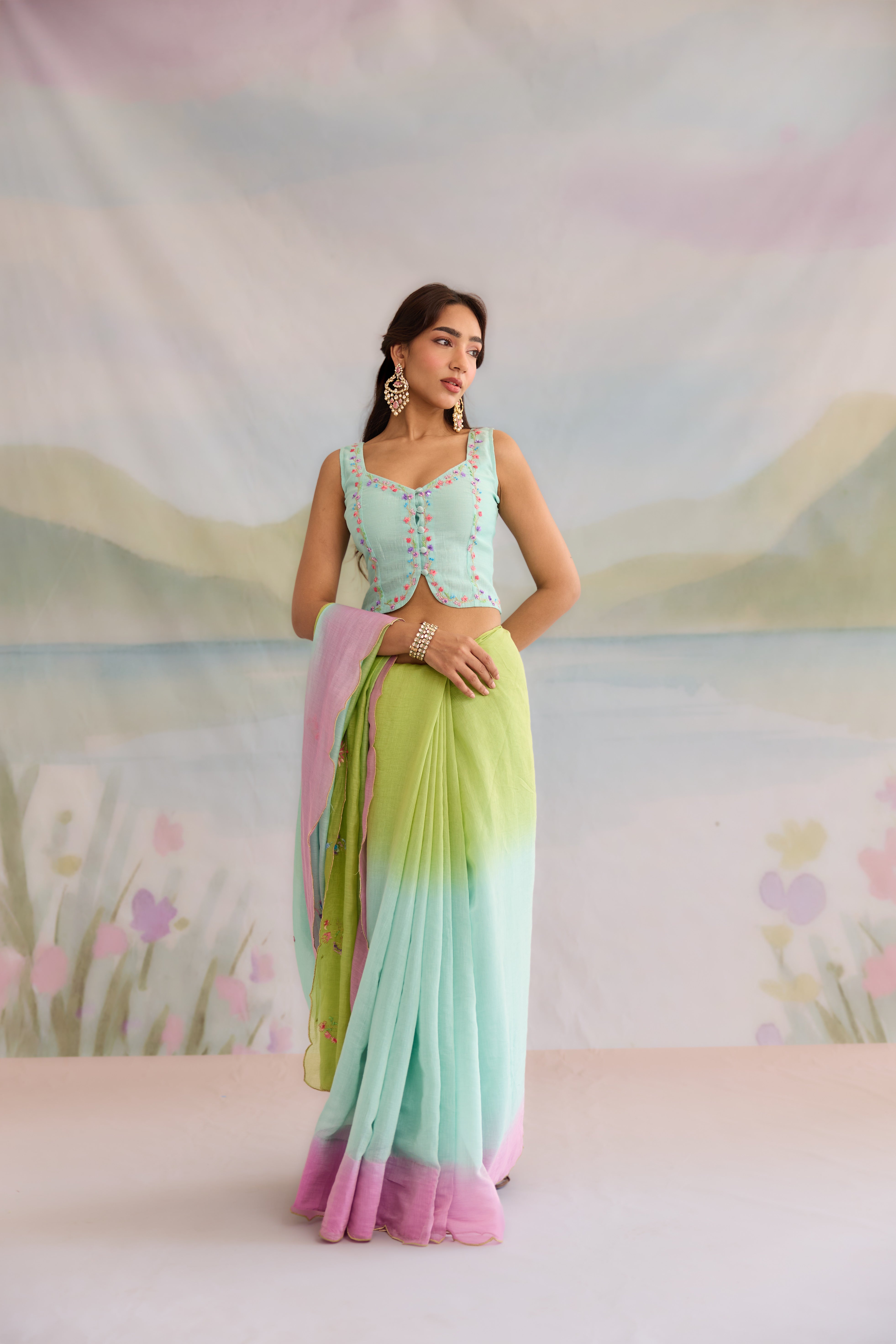 Nazam Chanderi Blouse