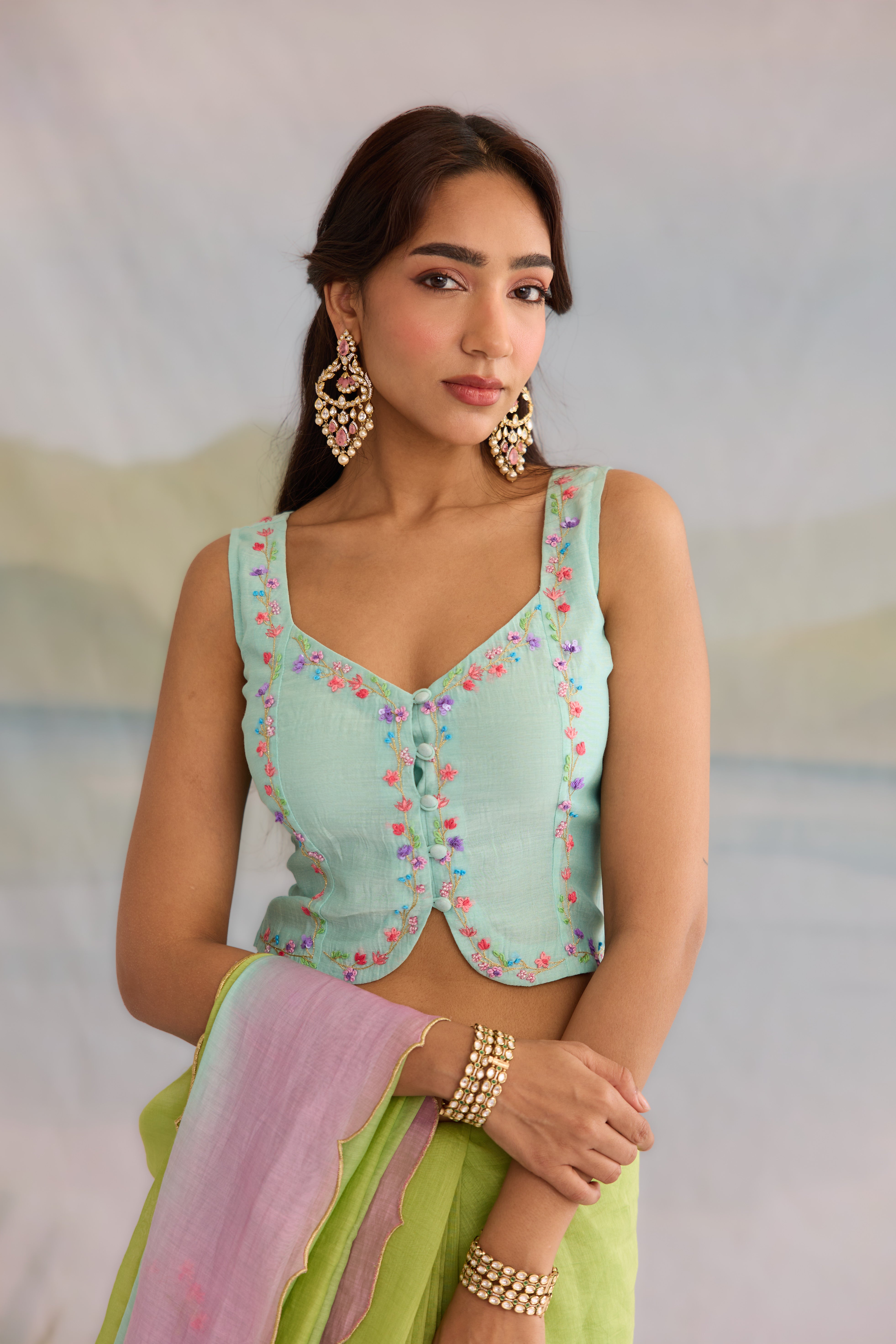 Nazam Chanderi Blouse