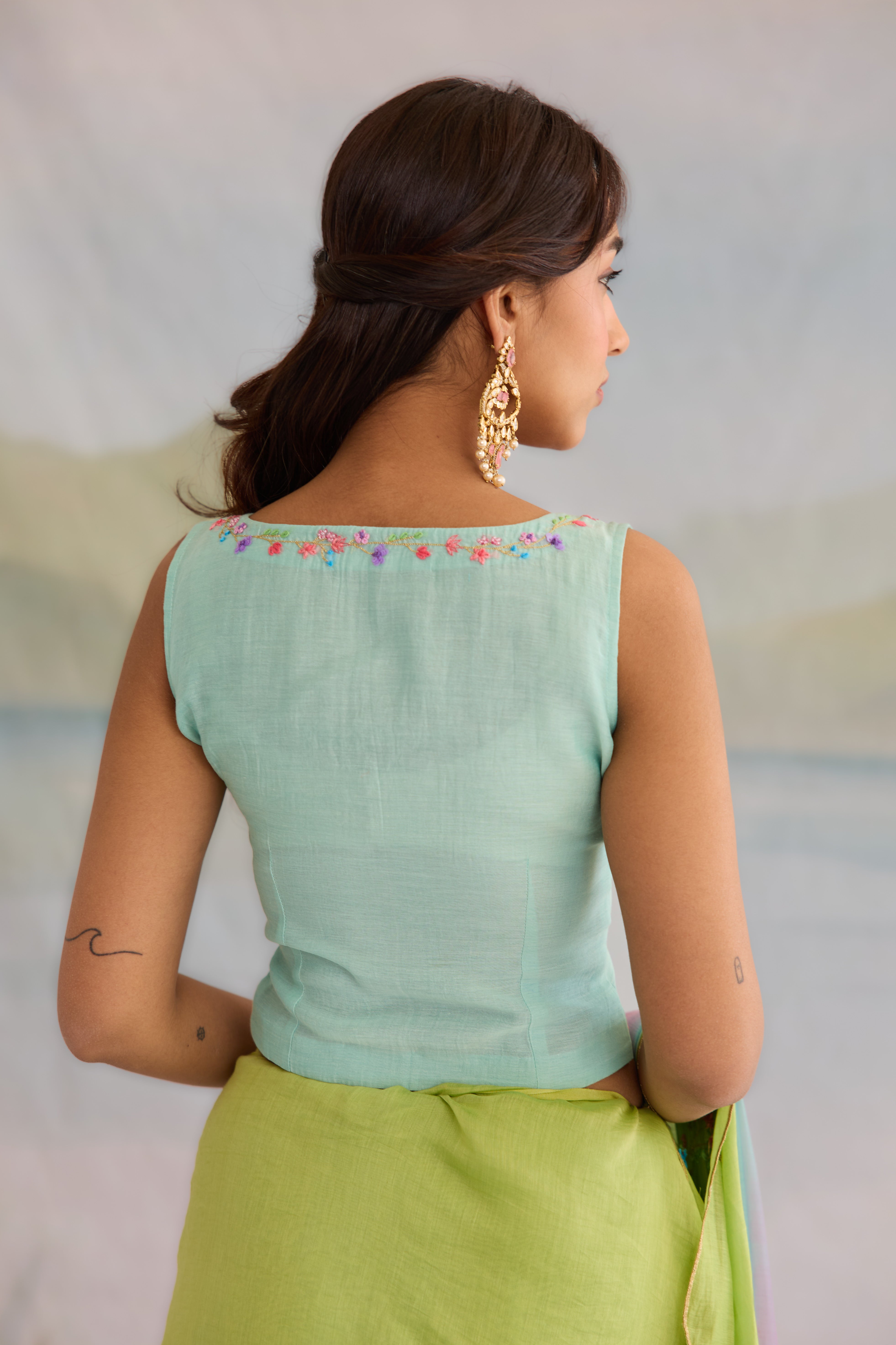 Nazam Chanderi Blouse