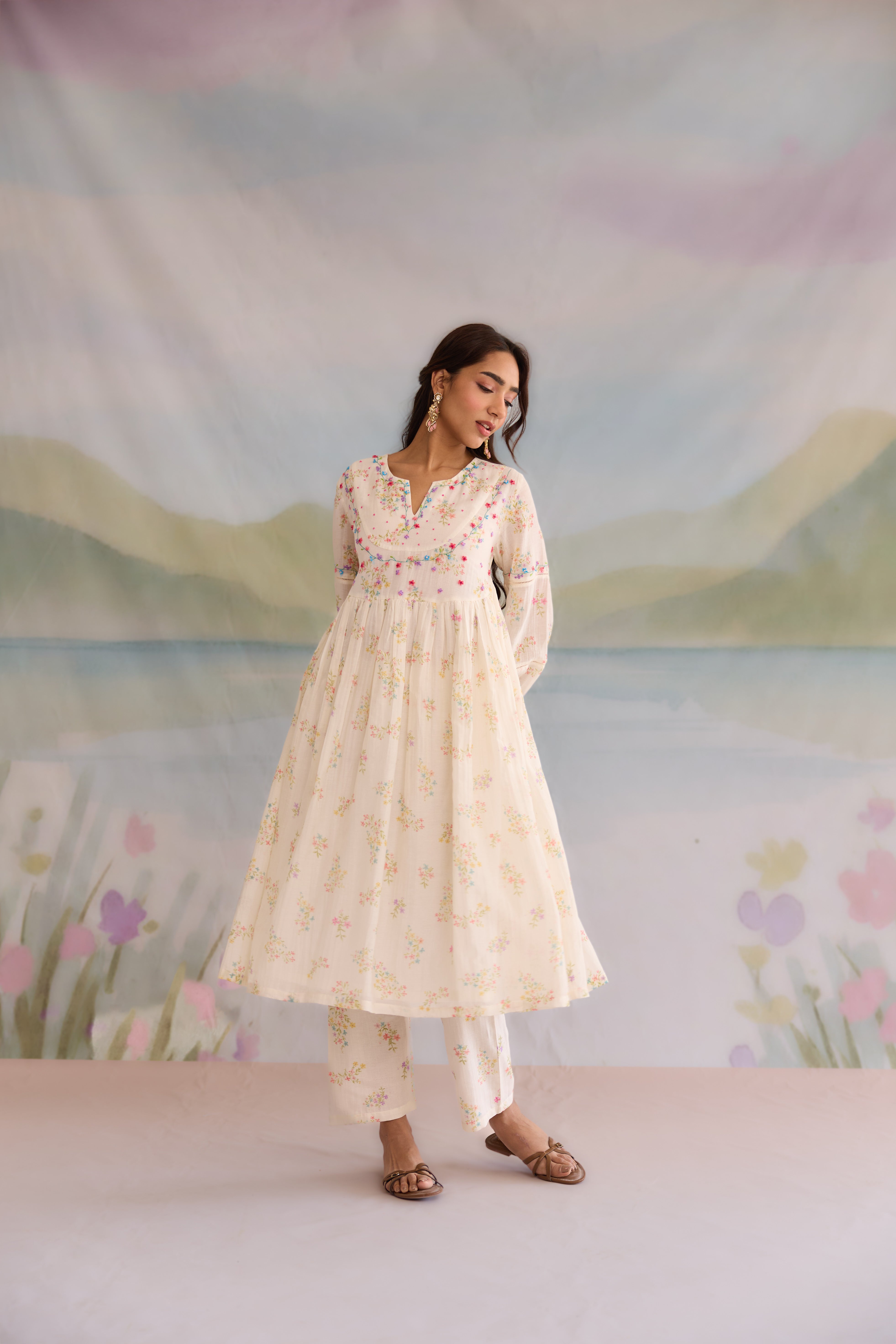 Afreen Chanderi Kurta Set