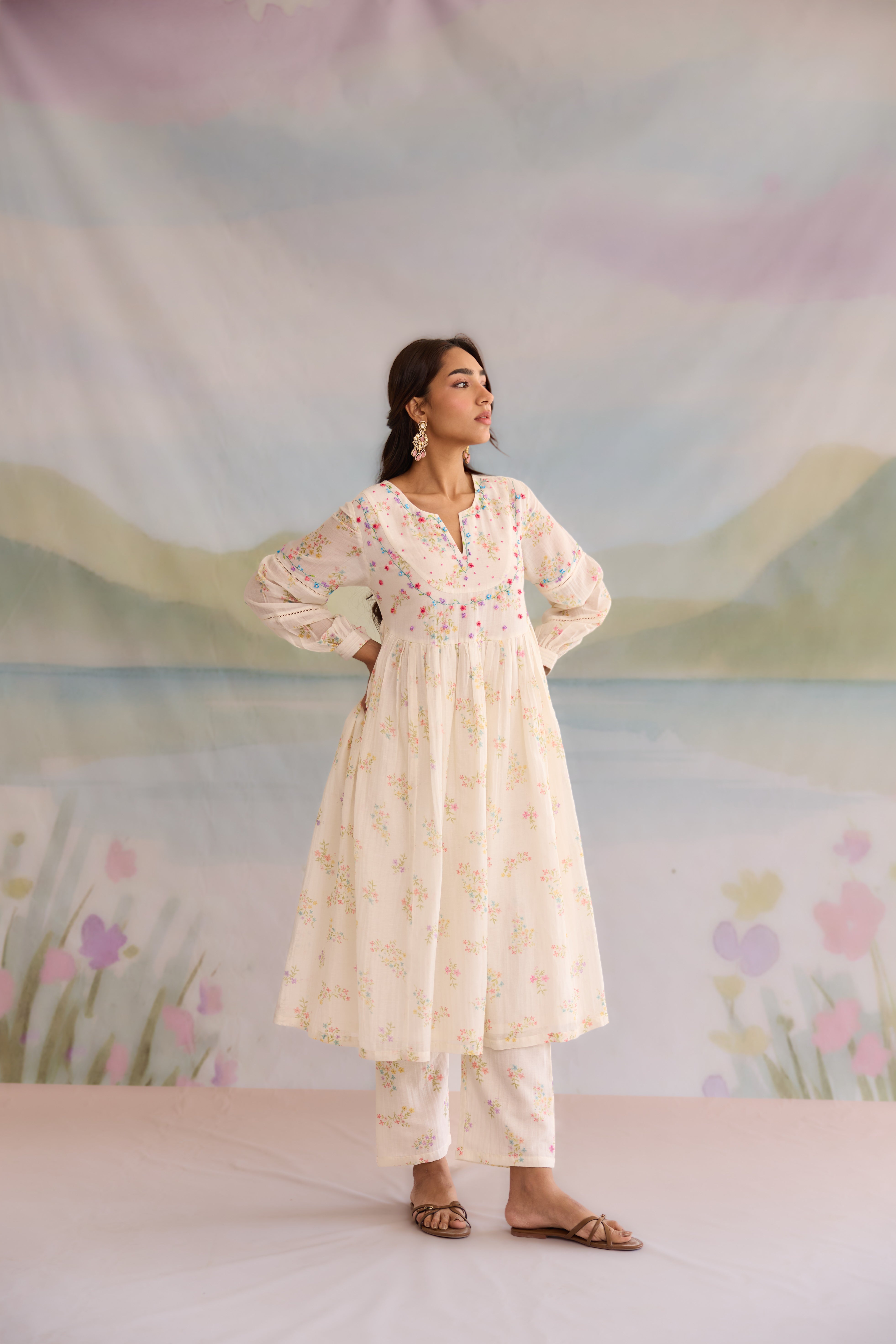 Afreen Chanderi Kurta Set