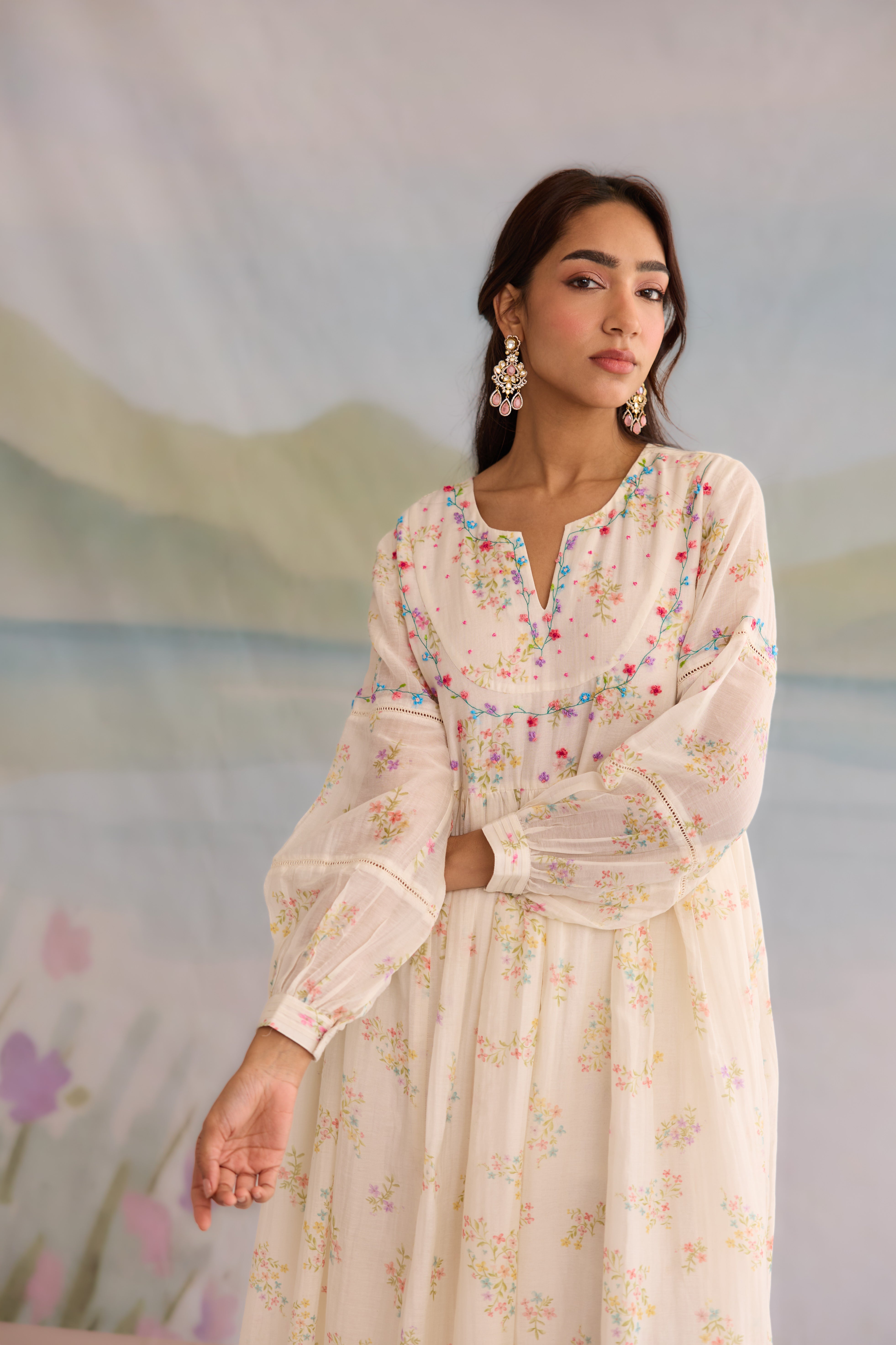 Afreen Chanderi Kurta Set