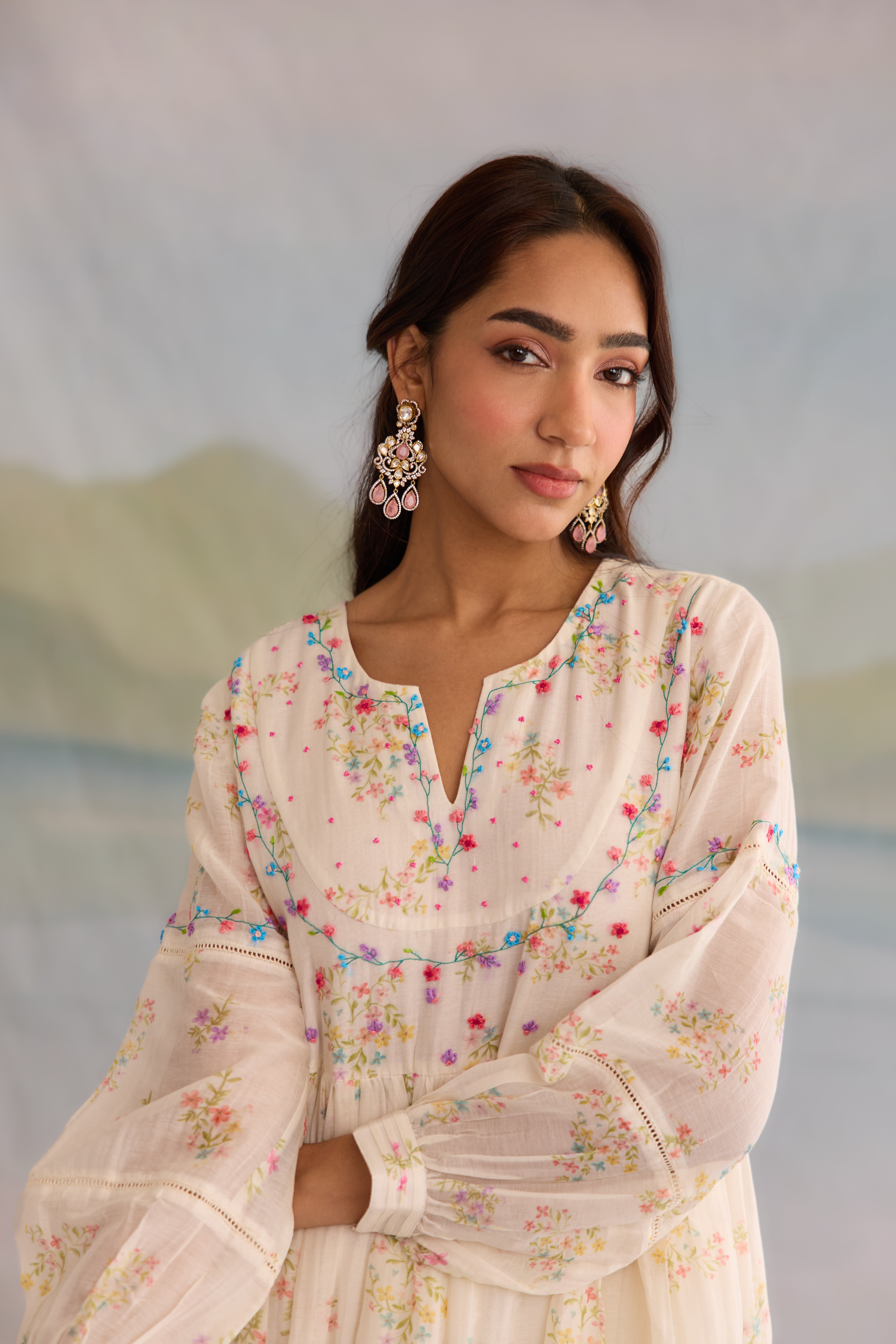 Afreen Chanderi Kurta Set