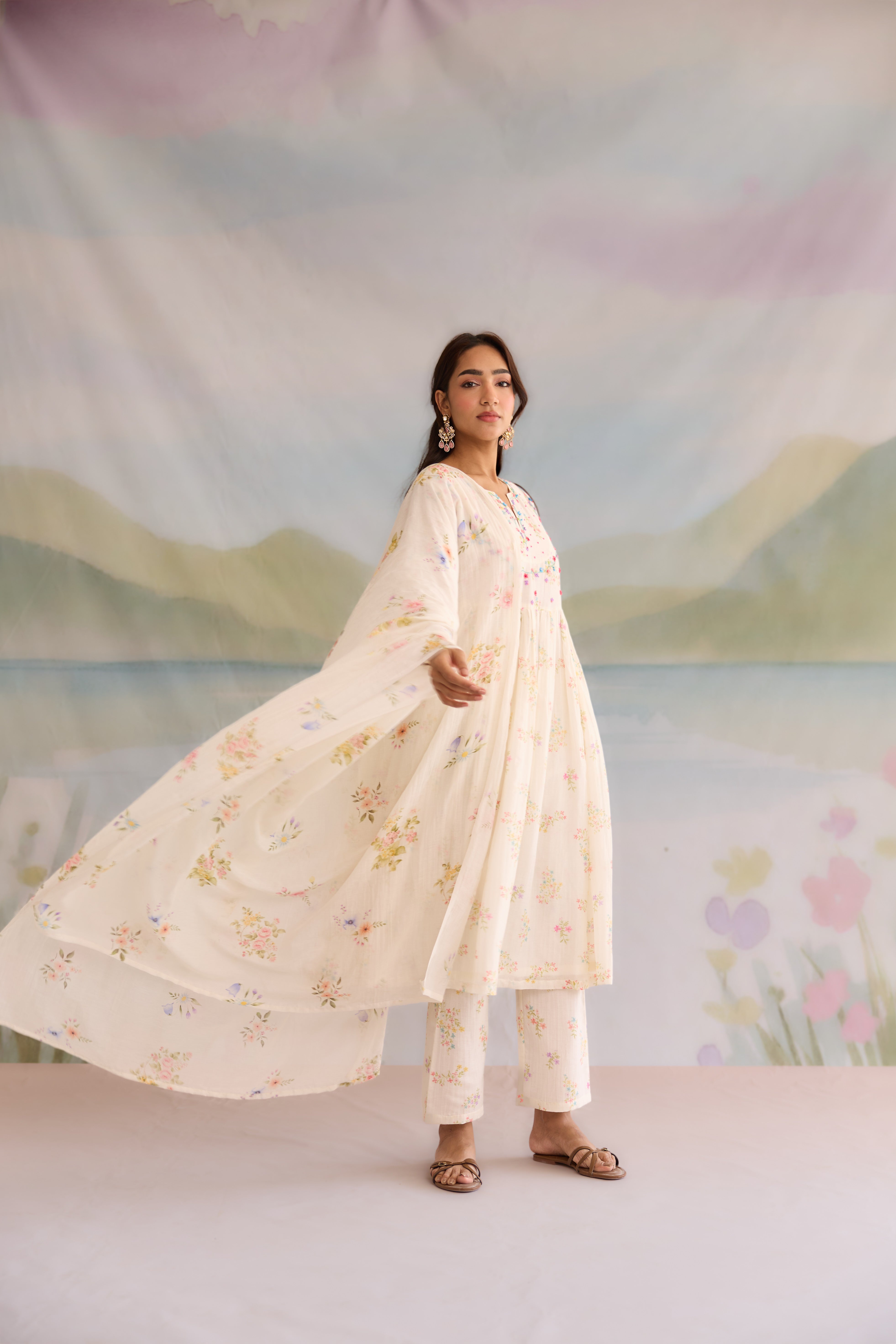 Afreen Chanderi Kurta Set