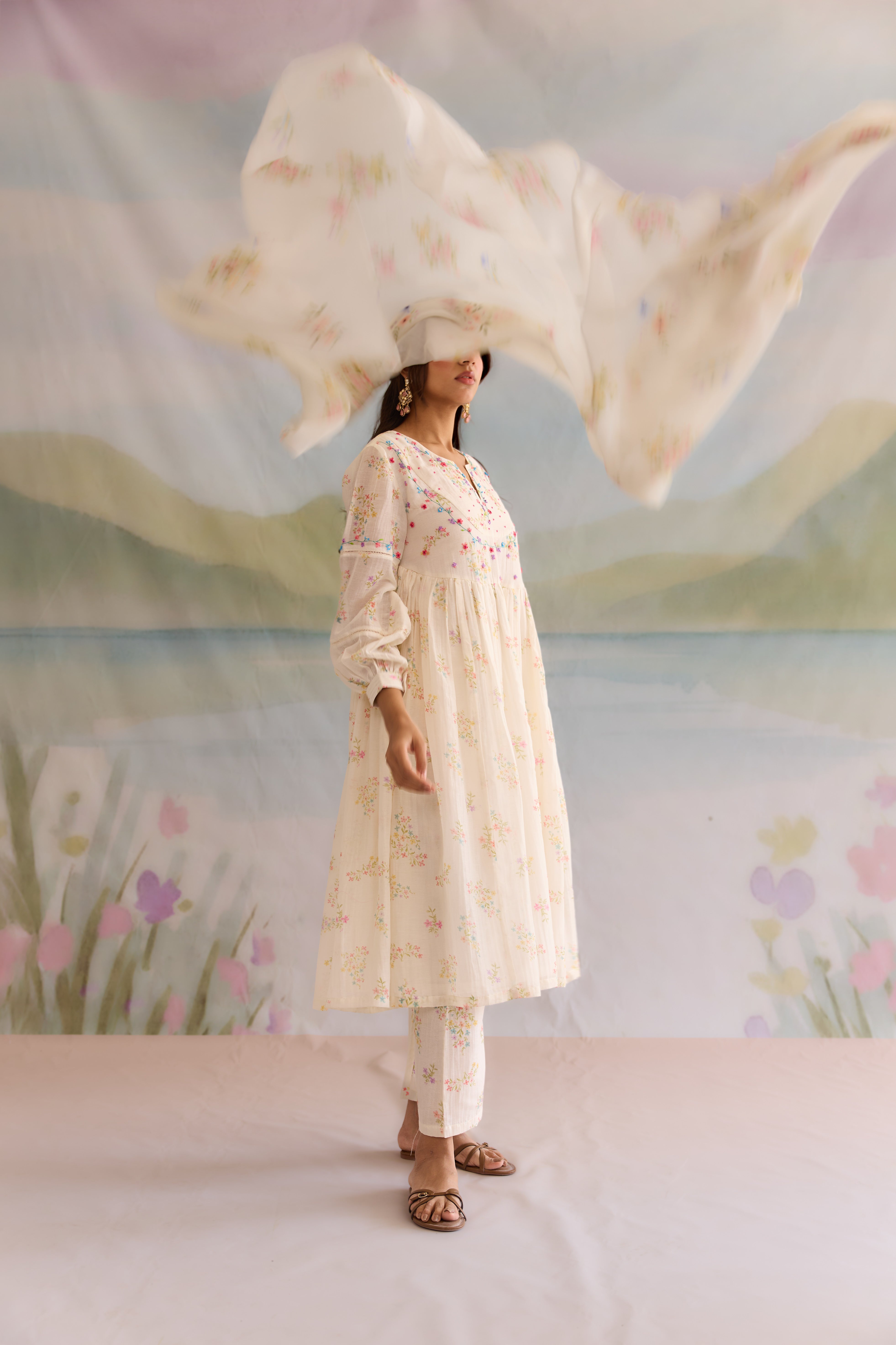 Afreen Chanderi Kurta Set