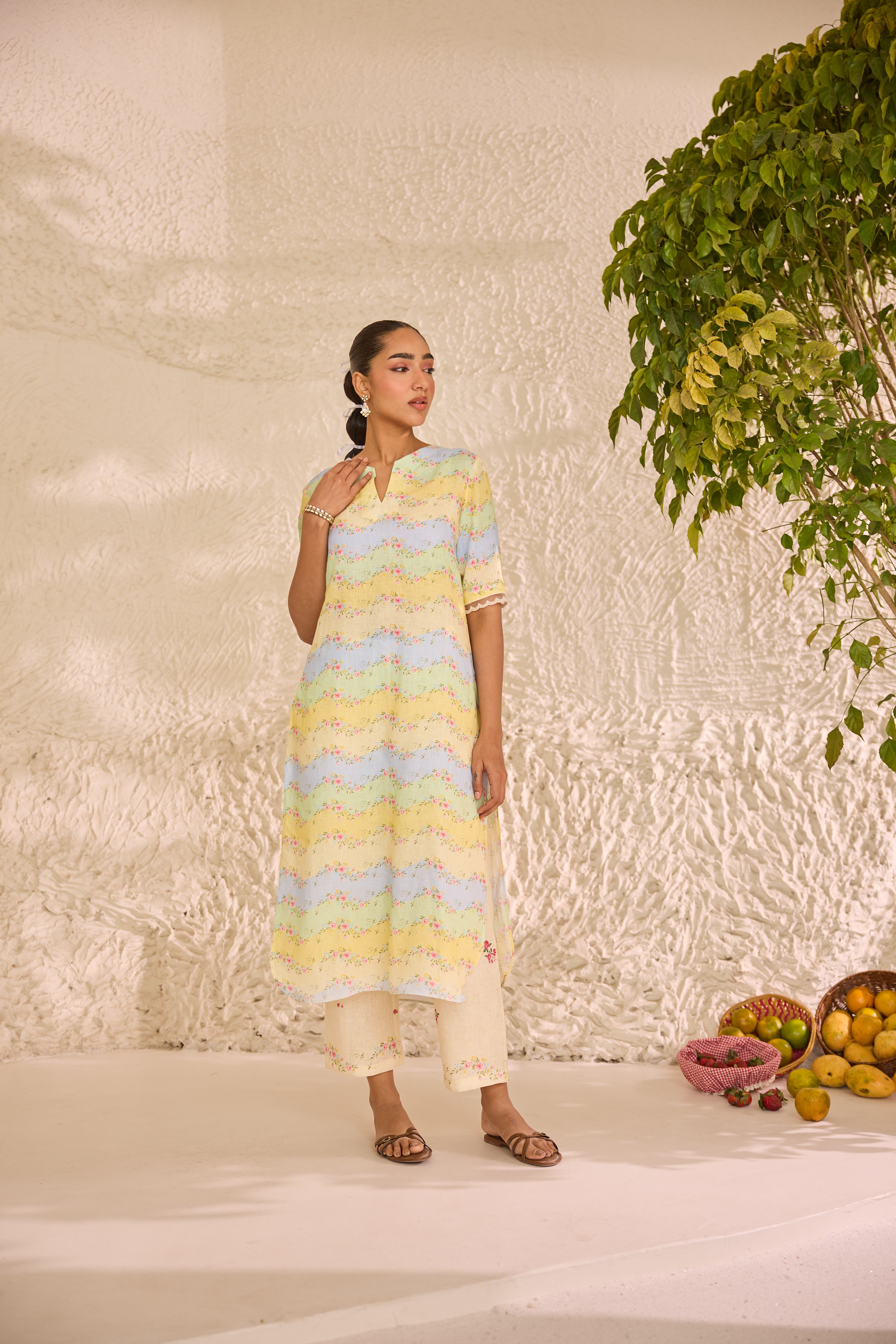 Nitya Linen Kurta Set