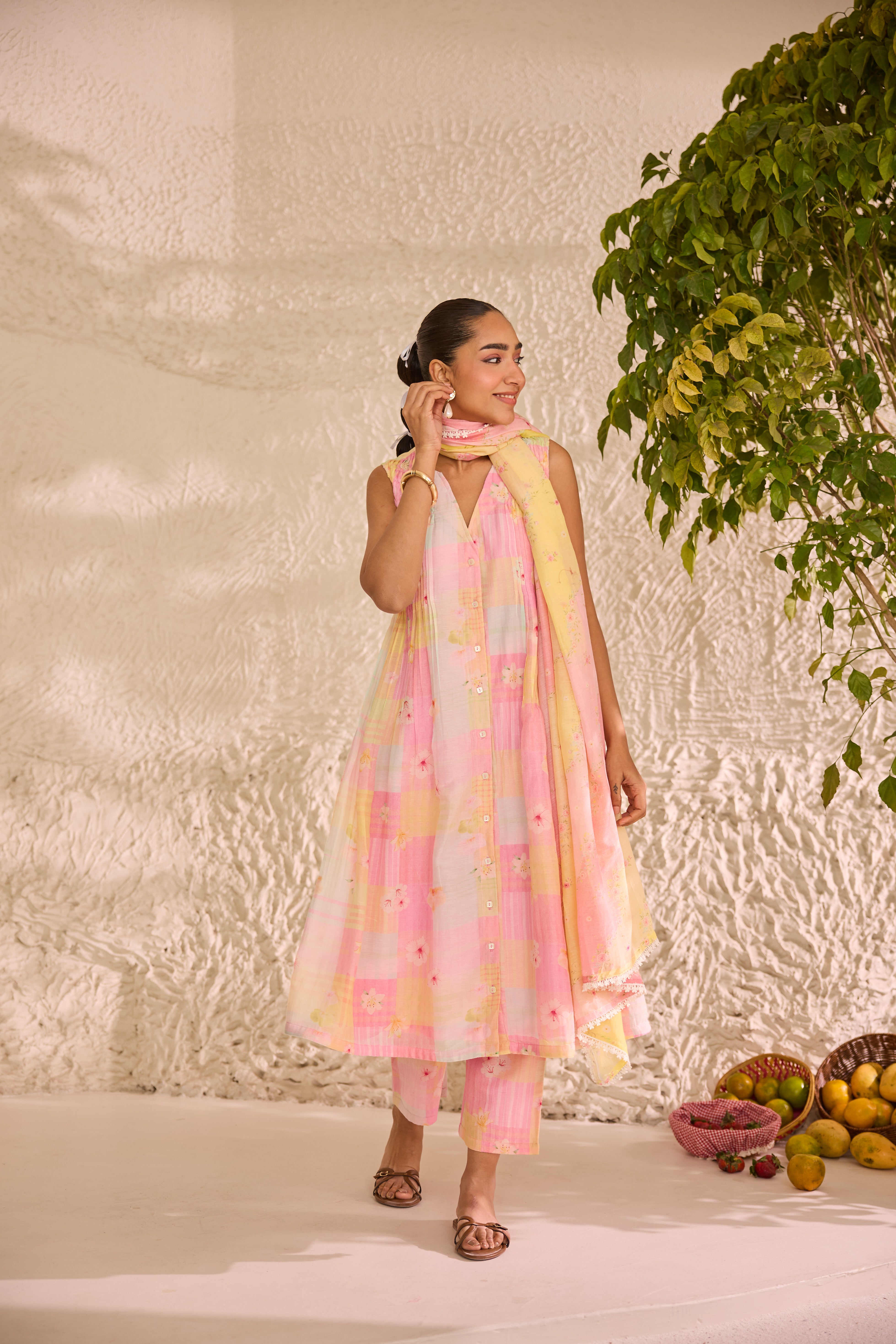 Zoya Chanderi Kurta Set