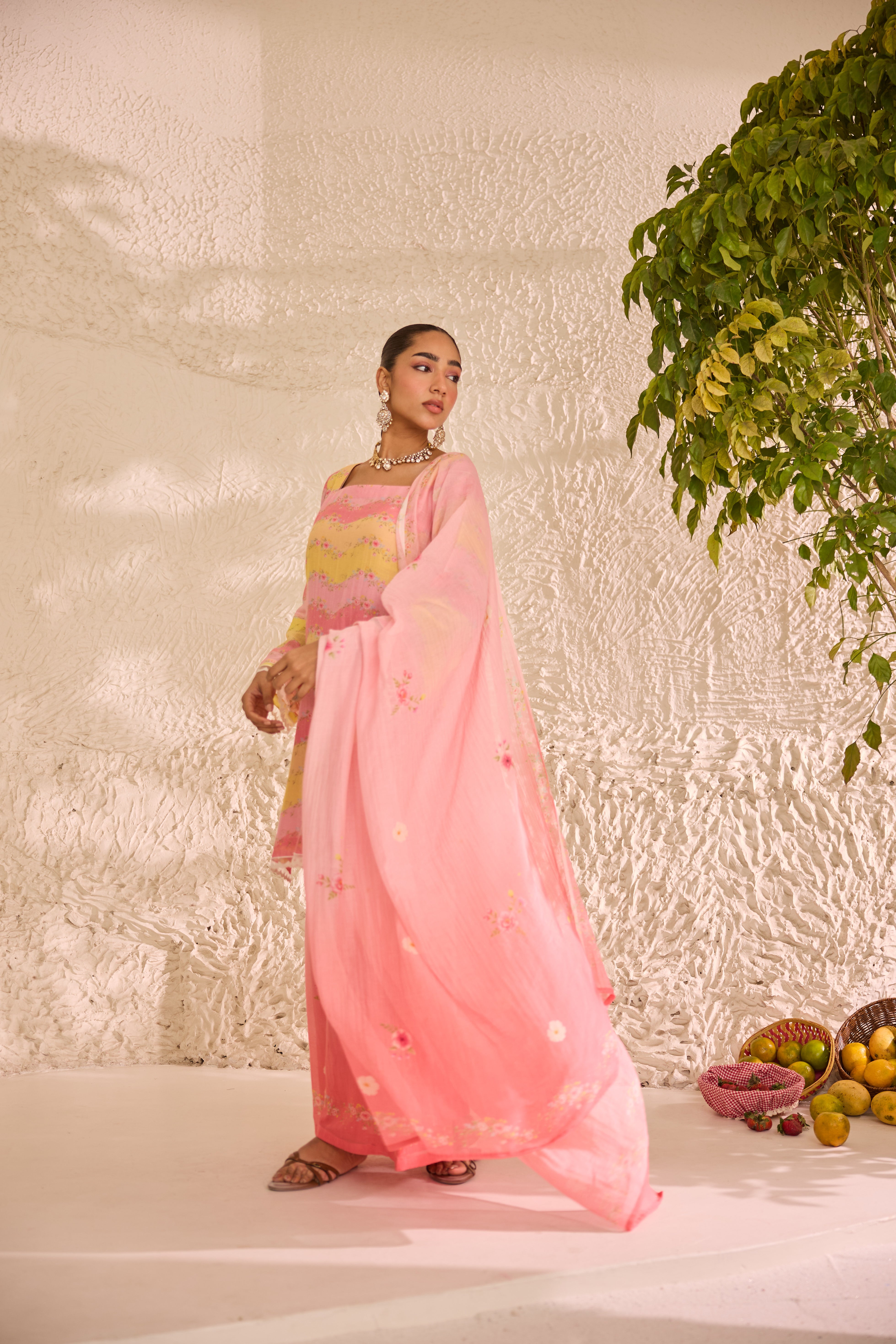 Rangrez Chanderi Kurta Set