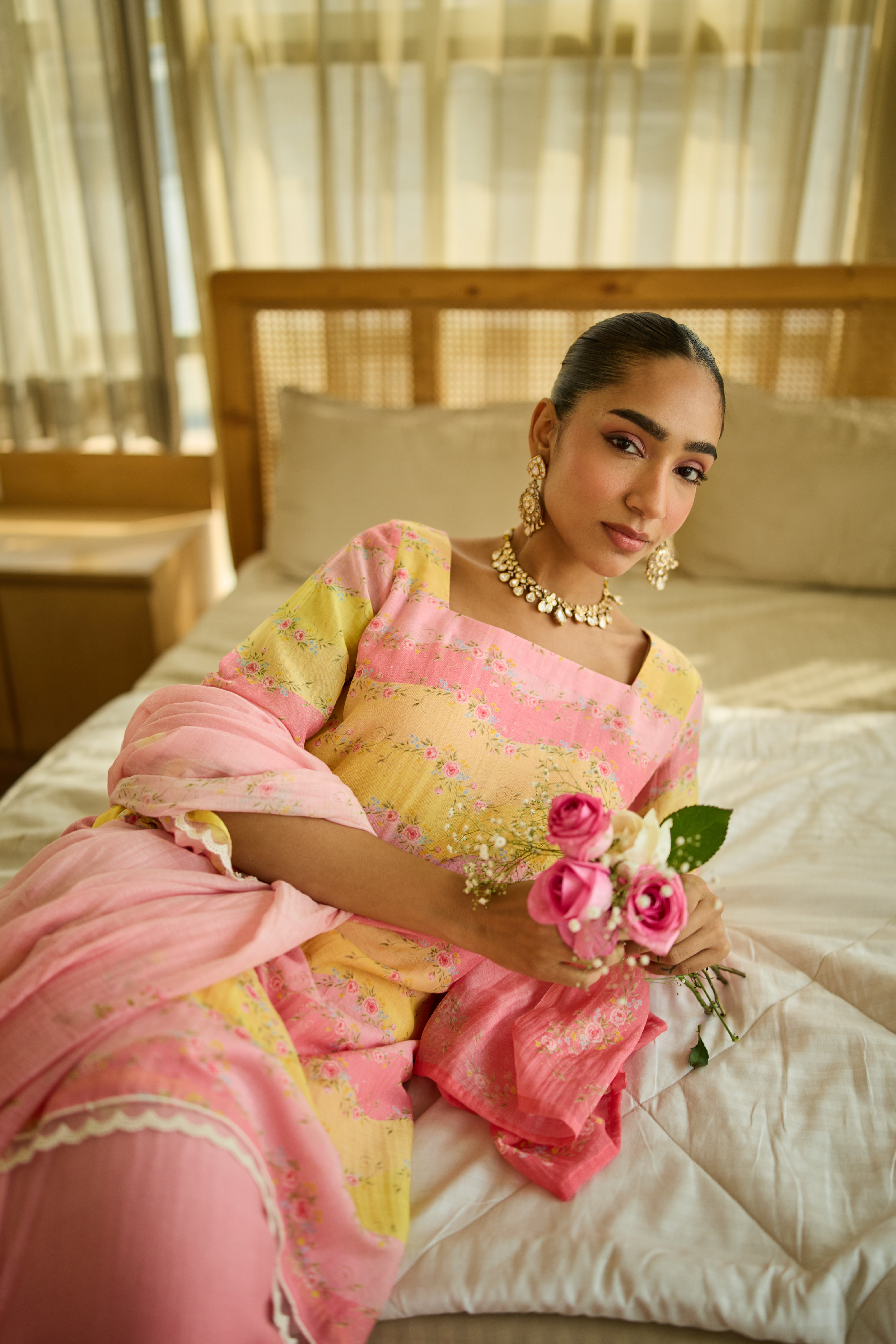 Rangrez Chanderi Kurta Set