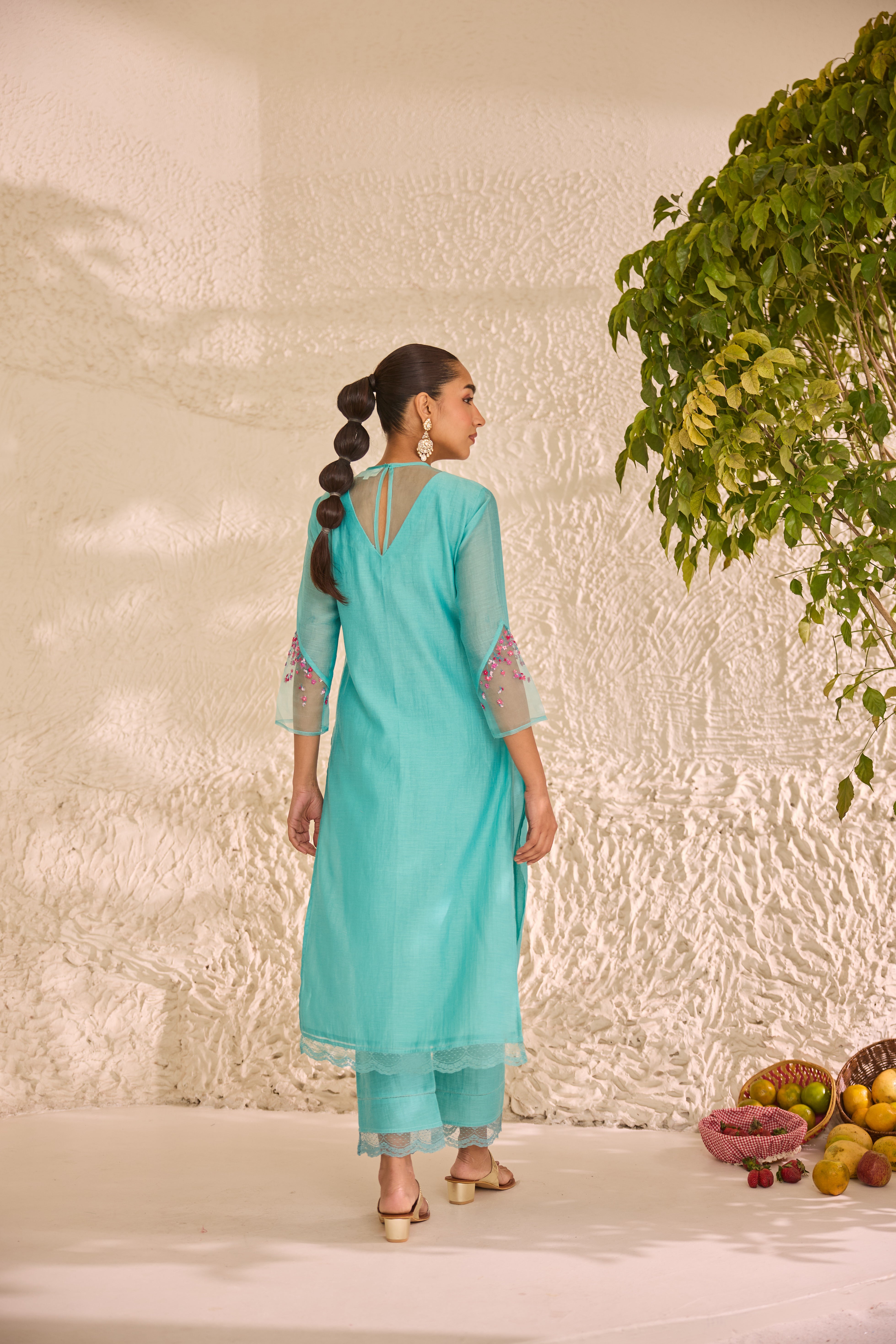 Lekha Chanderi Kurta Set