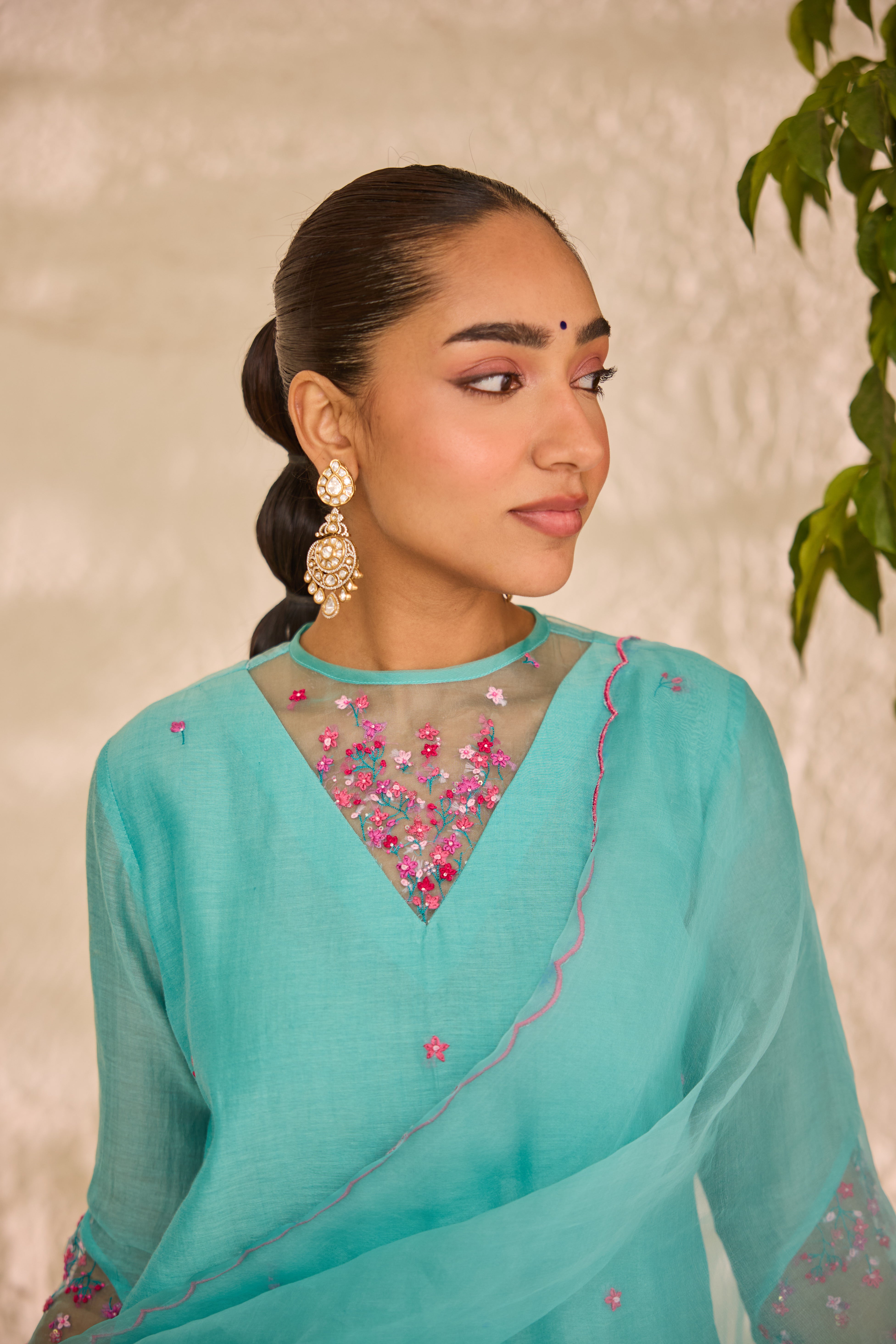 Lekha Chanderi Kurta Set